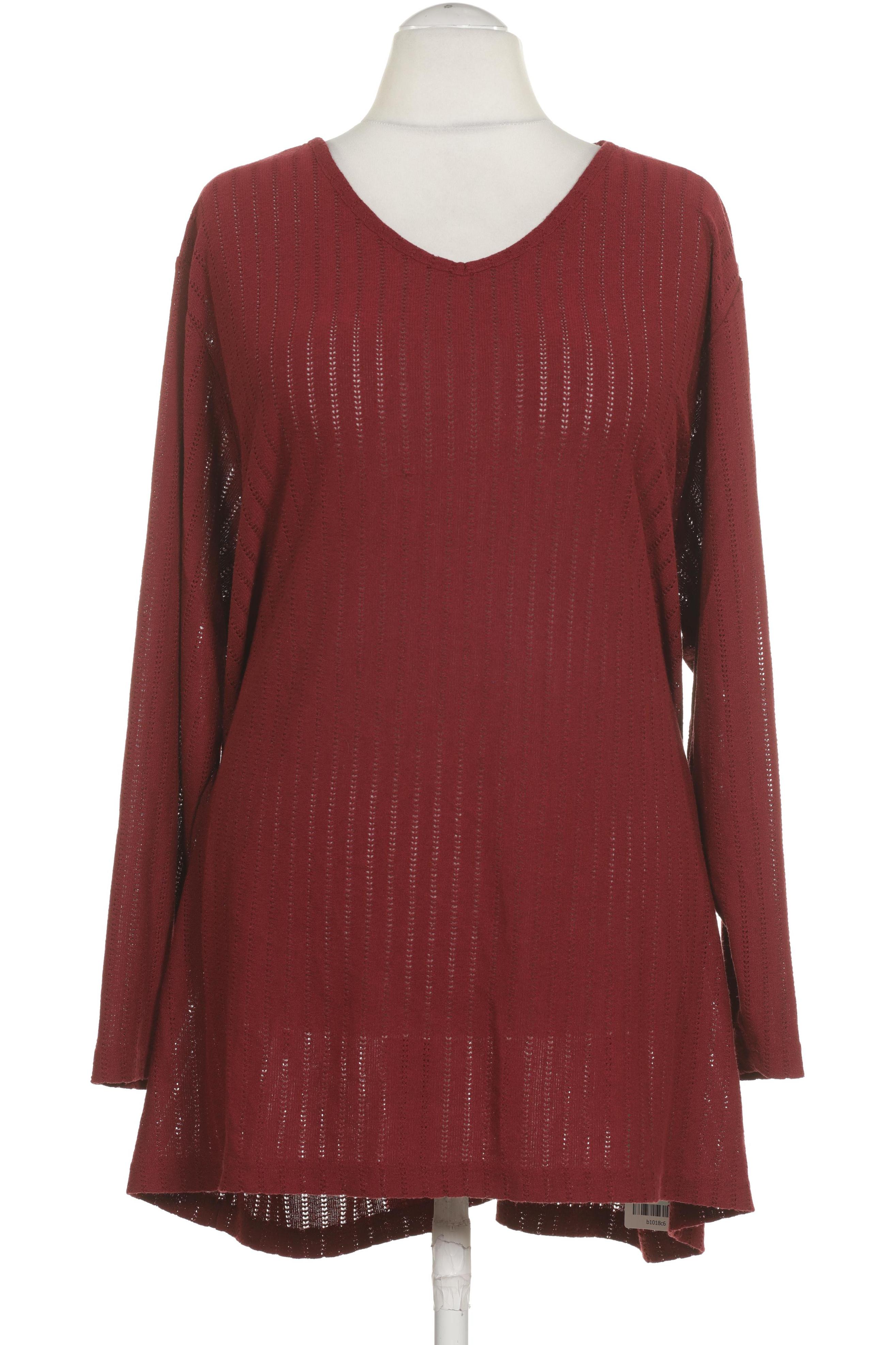 

Ulla Popken Damen Langarmshirt, rot, Gr. 58