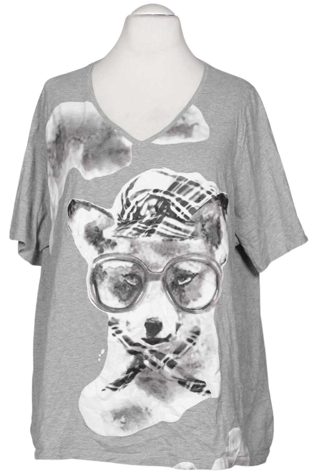 

Ulla Popken Damen T-Shirt, grau, Gr. 54