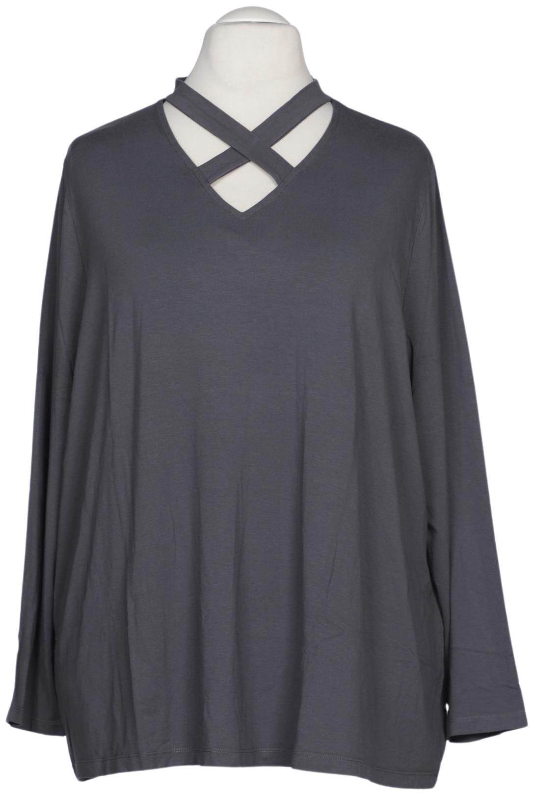 

Ulla Popken Damen Langarmshirt, grau, Gr. 54