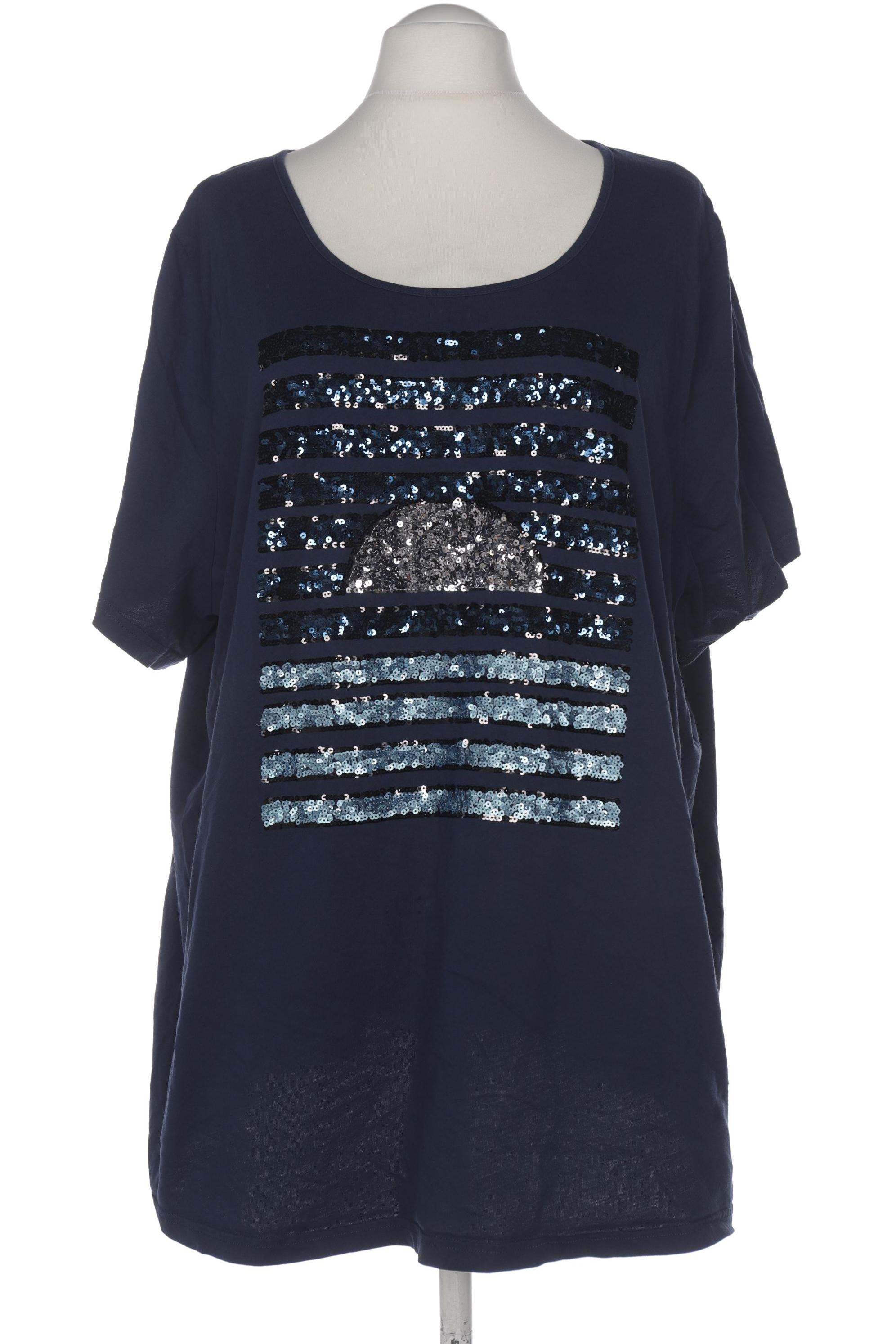 

Ulla Popken Damen T-Shirt, blau, Gr. 58