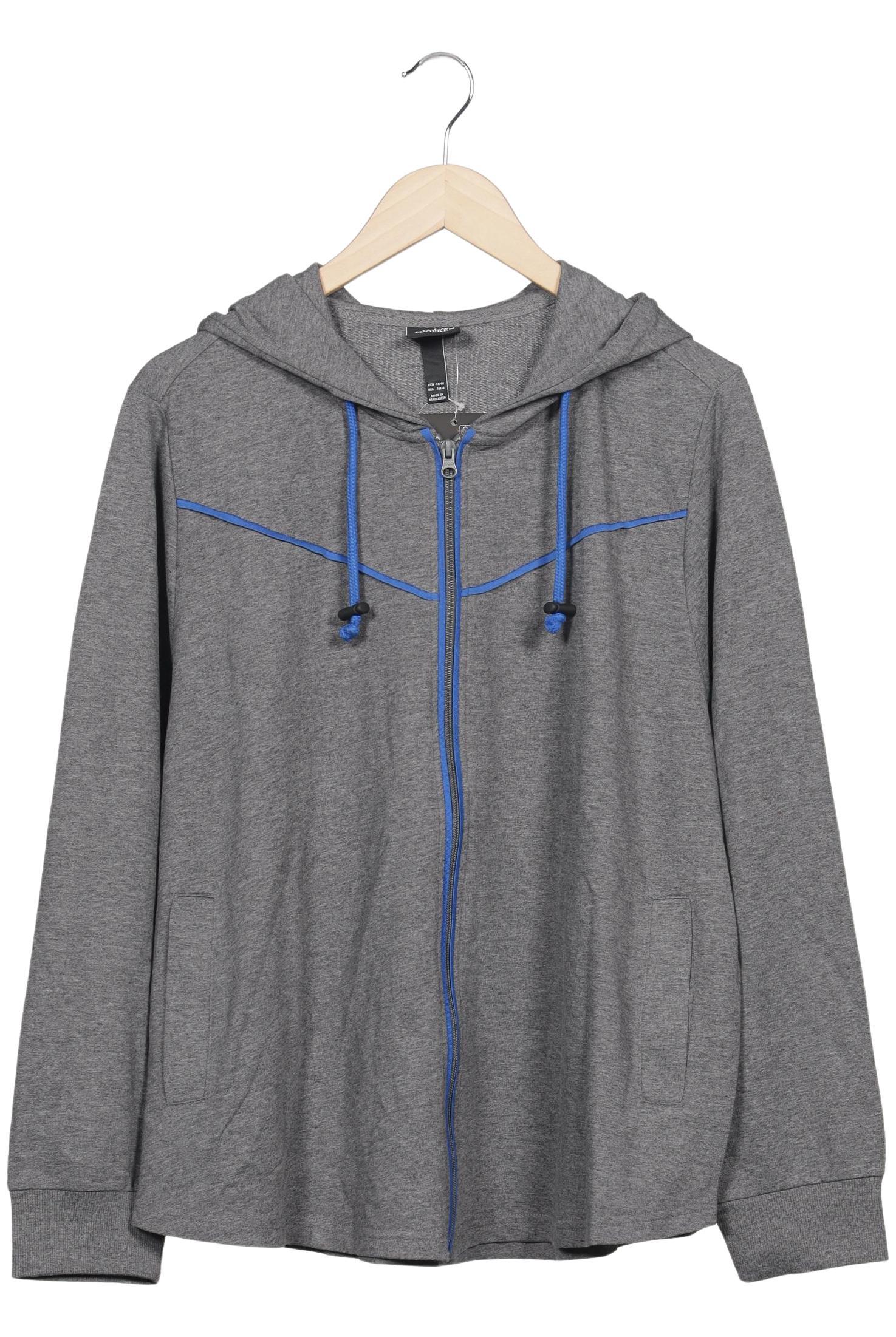 

Ulla Popken Damen Kapuzenpullover, grau, Gr. 46