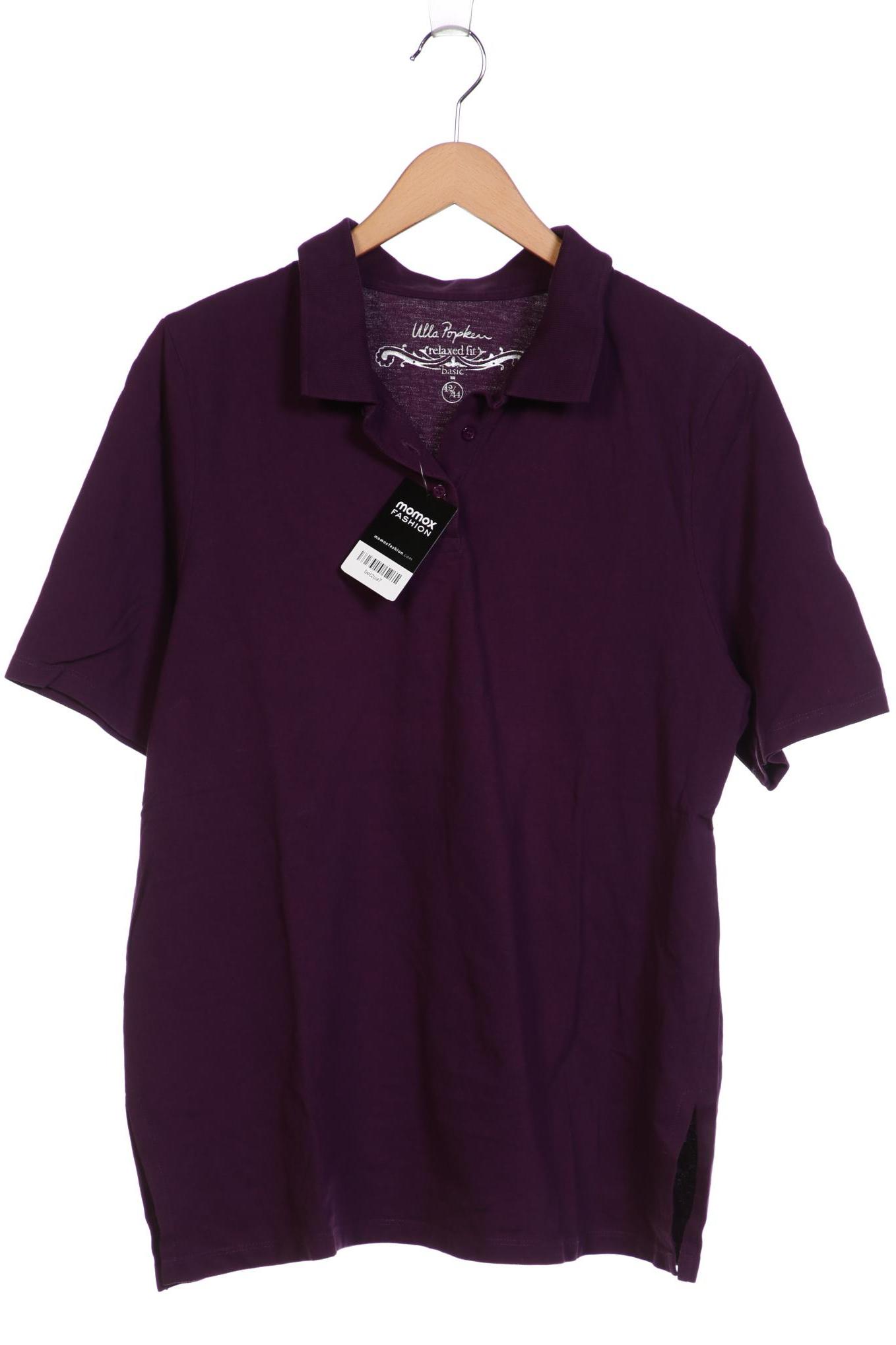 

Ulla Popken Damen Poloshirt, flieder, Gr. 42