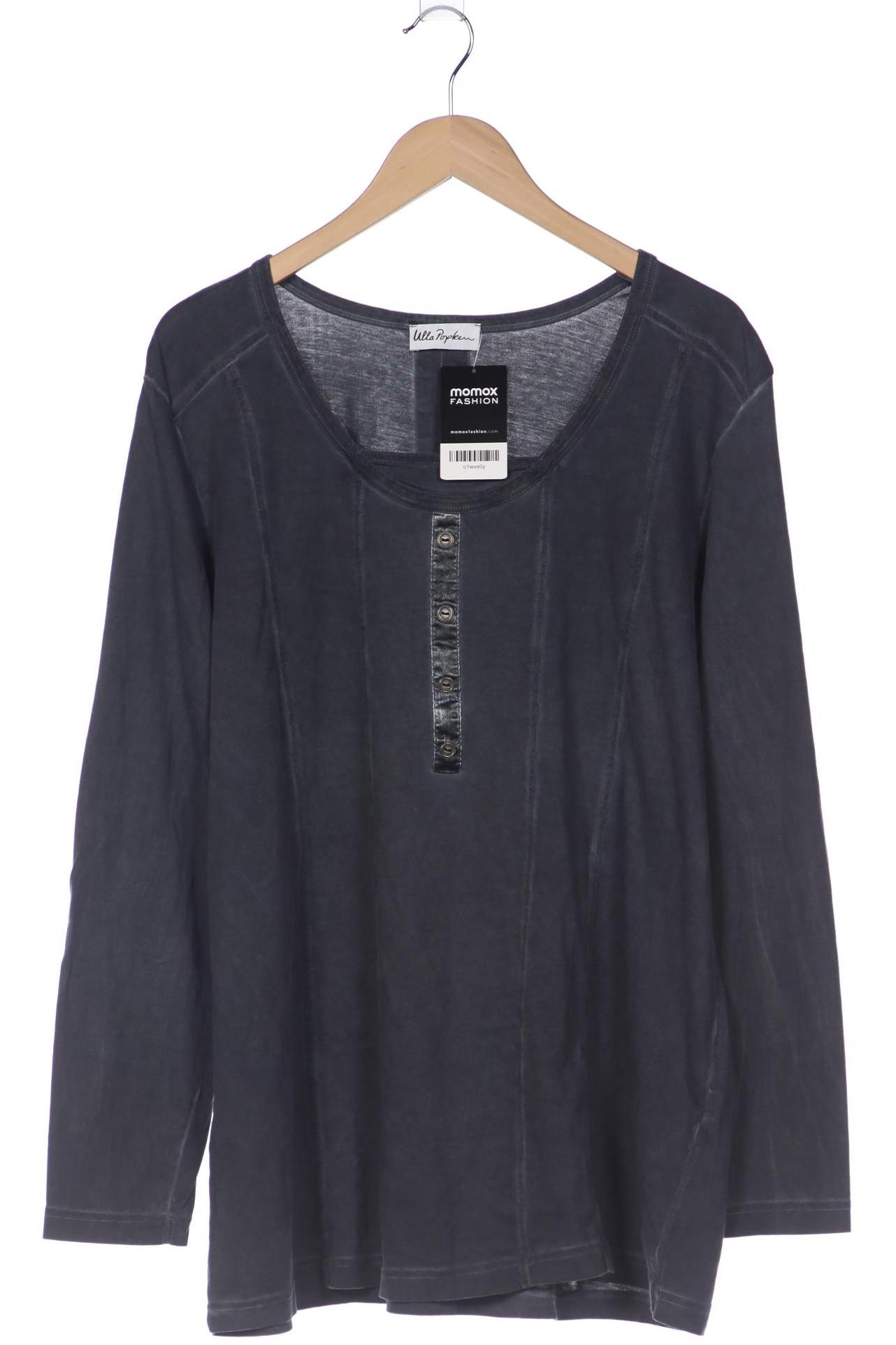 

Ulla Popken Damen Langarmshirt, grau, Gr. 46