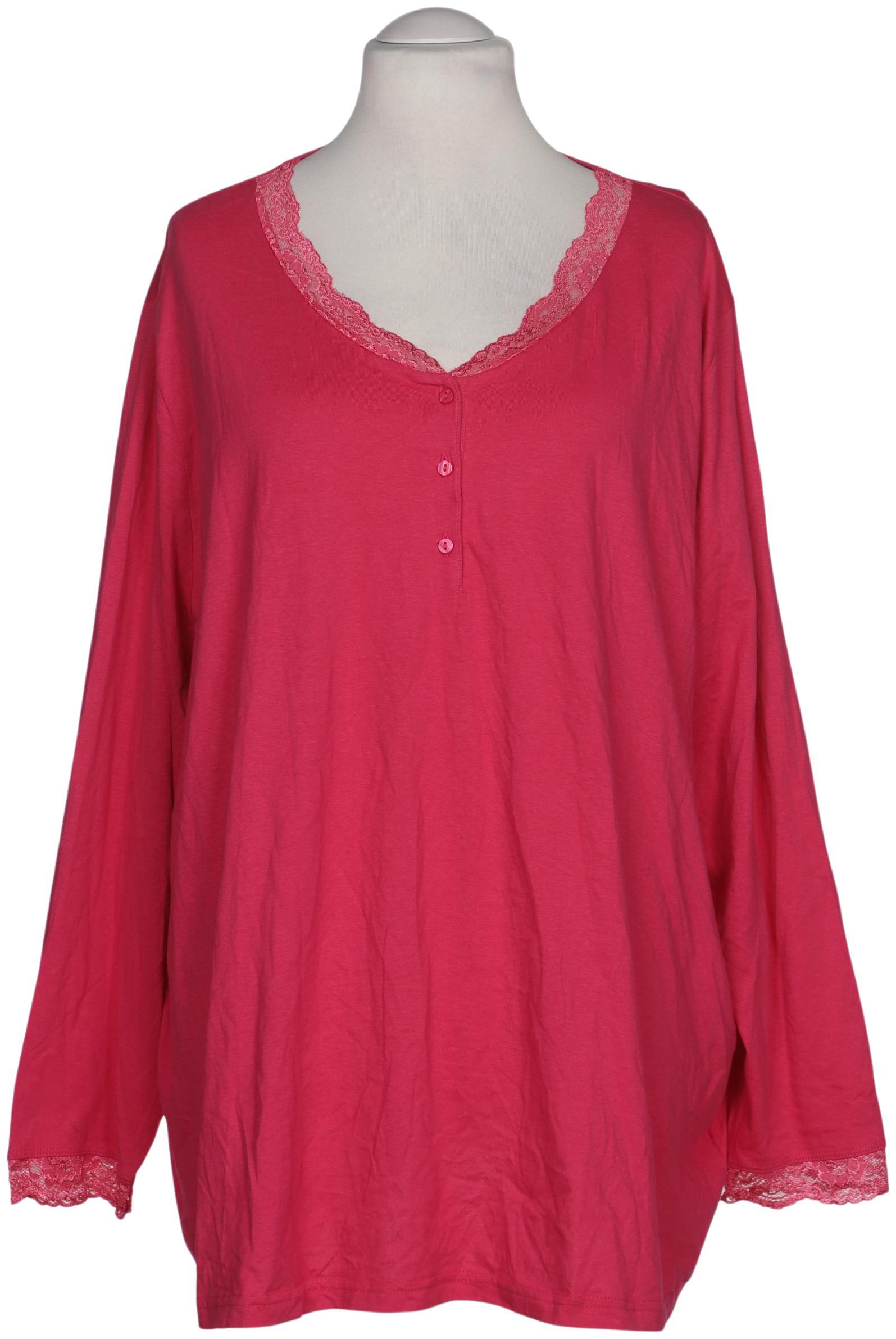 

Ulla Popken Damen Langarmshirt, pink, Gr. 58