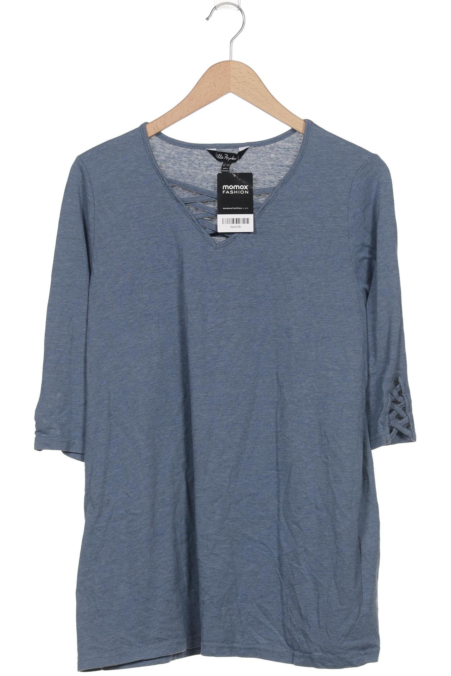 

Ulla Popken Damen Langarmshirt, blau, Gr. 42