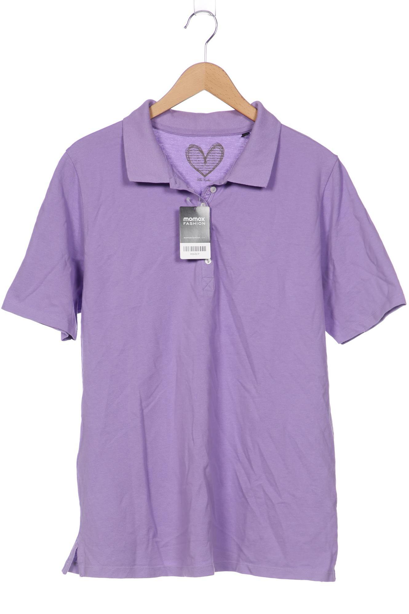 

Ulla Popken Damen Poloshirt, flieder, Gr. 42