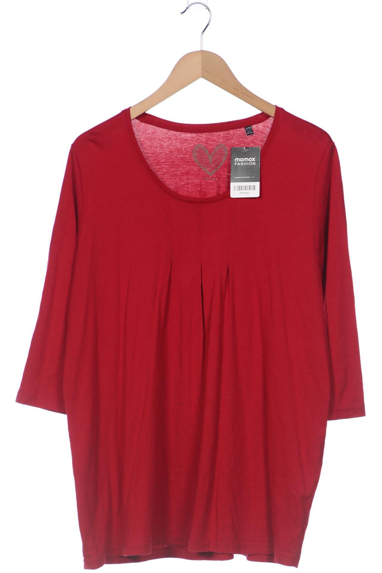 

Ulla Popken Damen Langarmshirt, rot, Gr. 46