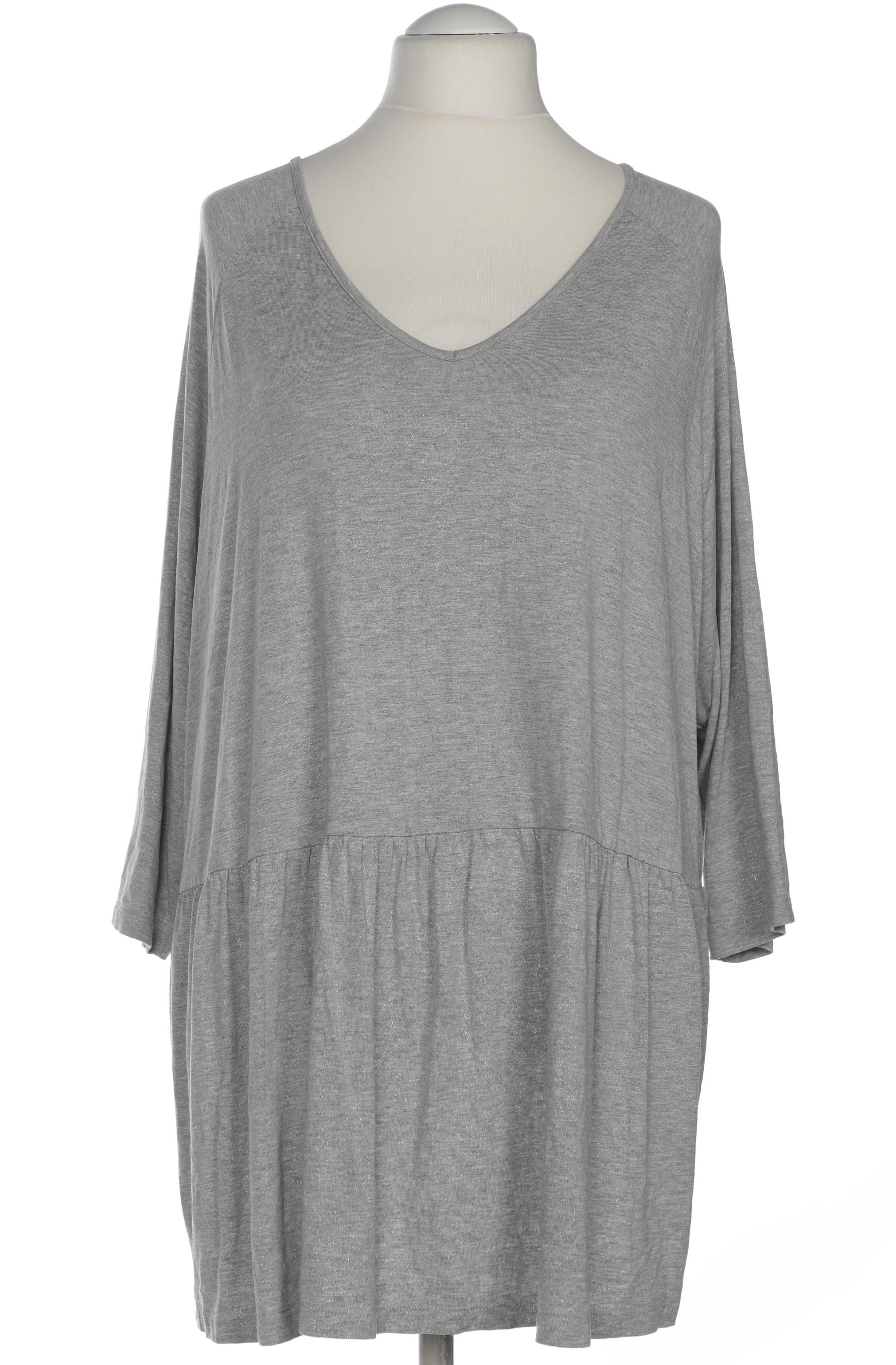 

Ulla Popken Damen Langarmshirt, grau, Gr. 54