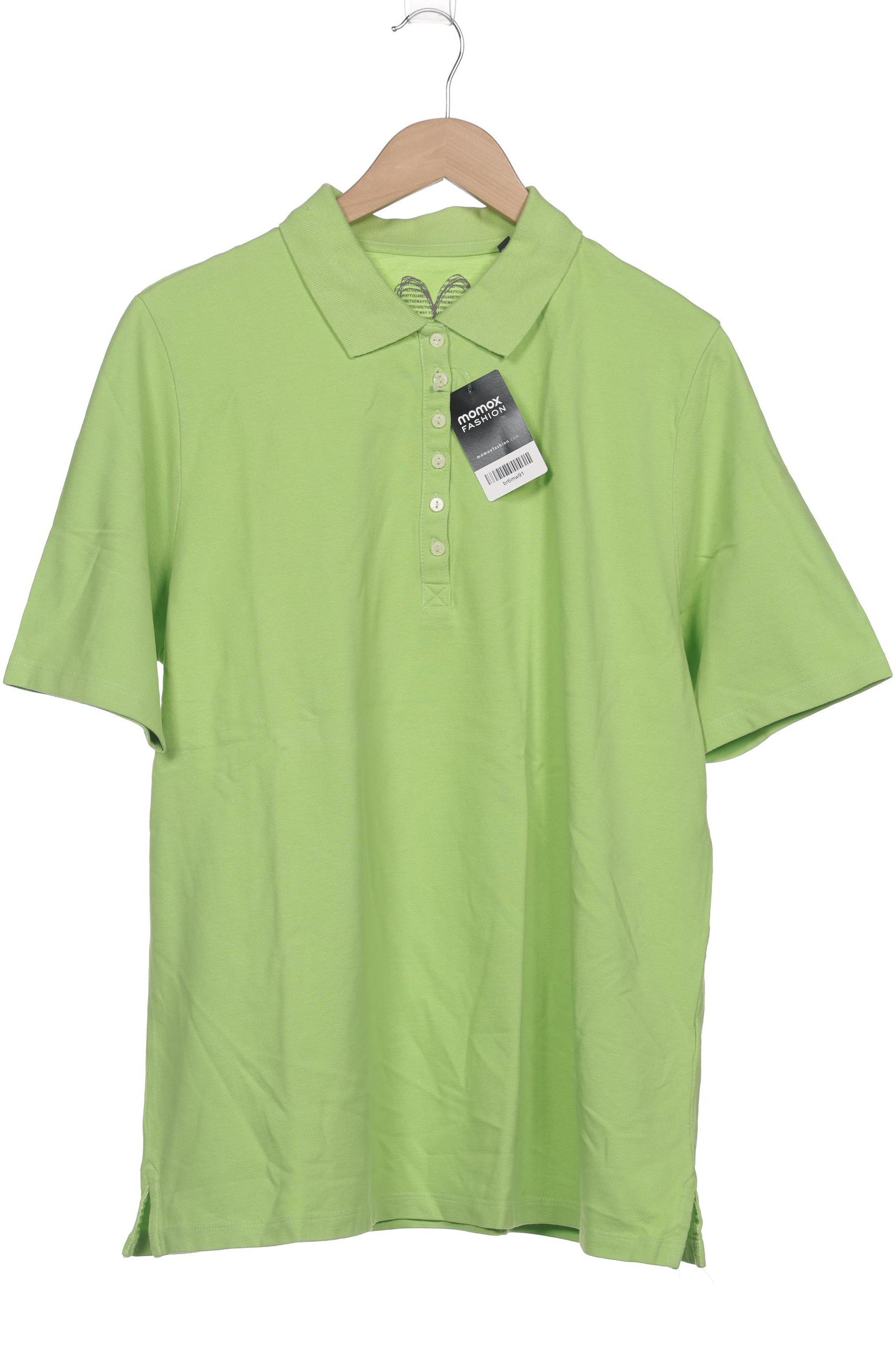 

Ulla Popken Damen Poloshirt, grün, Gr. 46