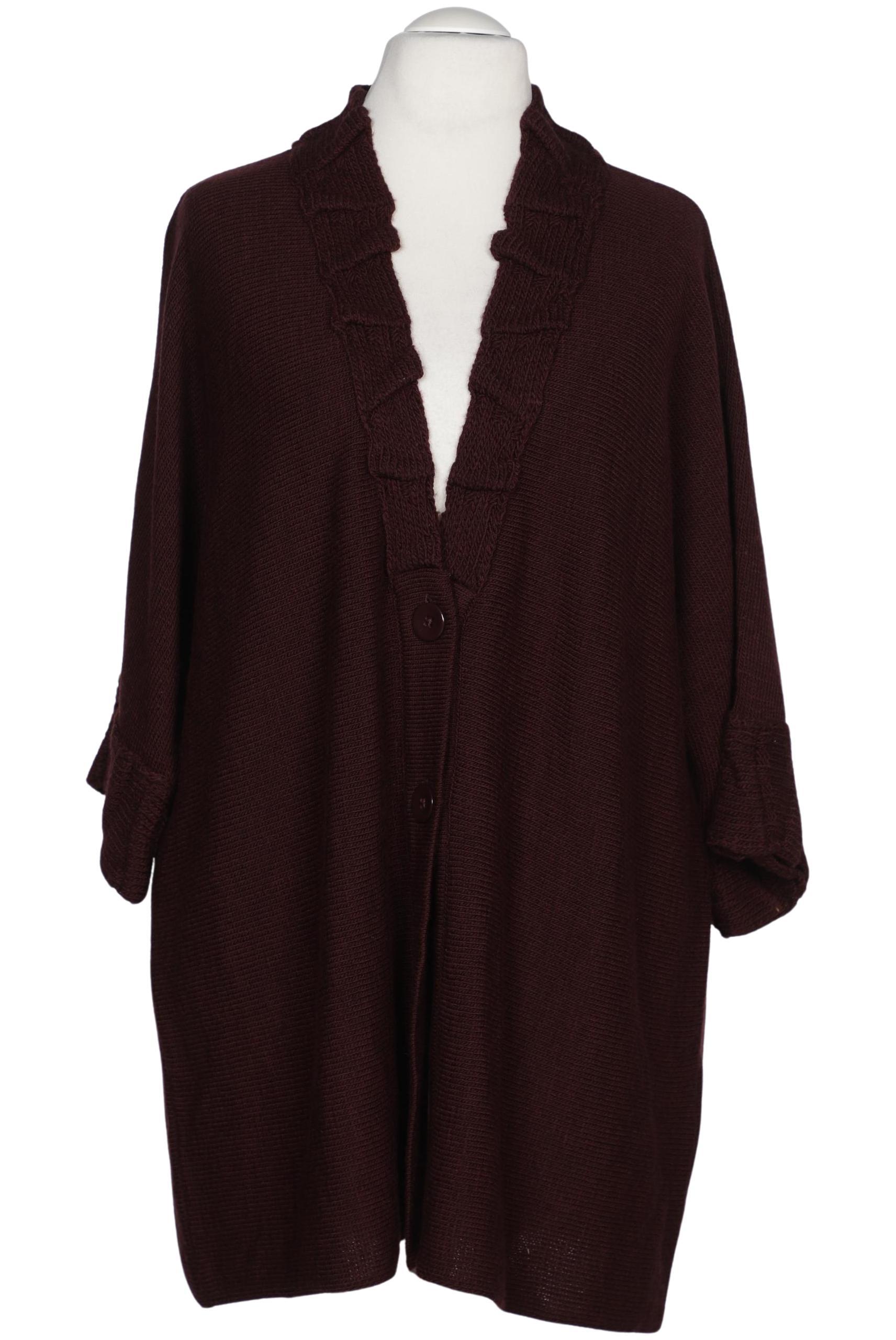 

Ulla Popken Damen Strickjacke, bordeaux, Gr. 54