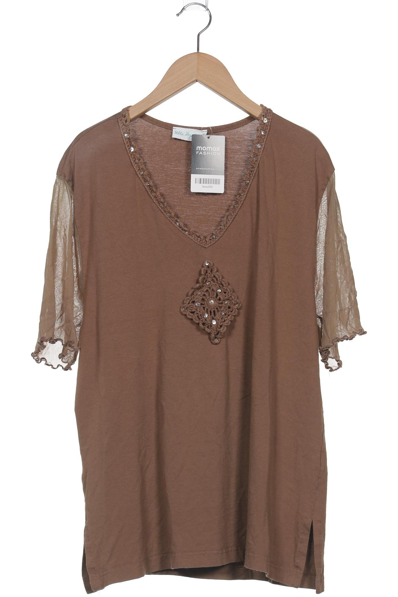 

Ulla Popken Damen T-Shirt, braun, Gr. 48