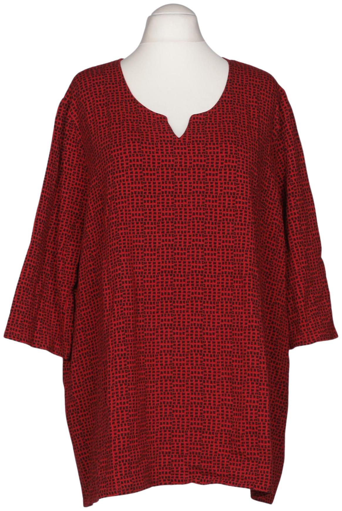 

Ulla Popken Damen Langarmshirt, rot, Gr. 58