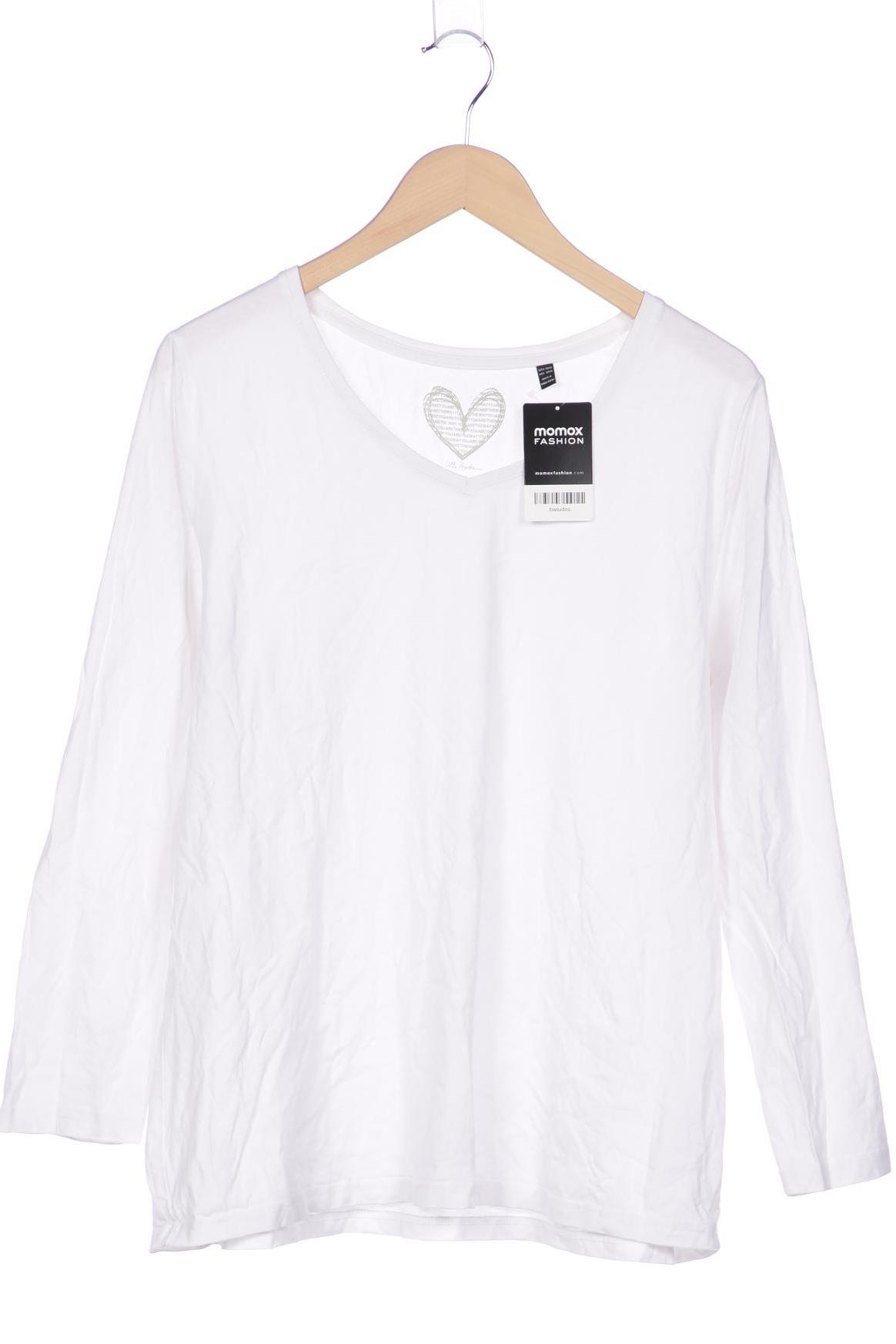 

Ulla Popken Damen Langarmshirt, weiß