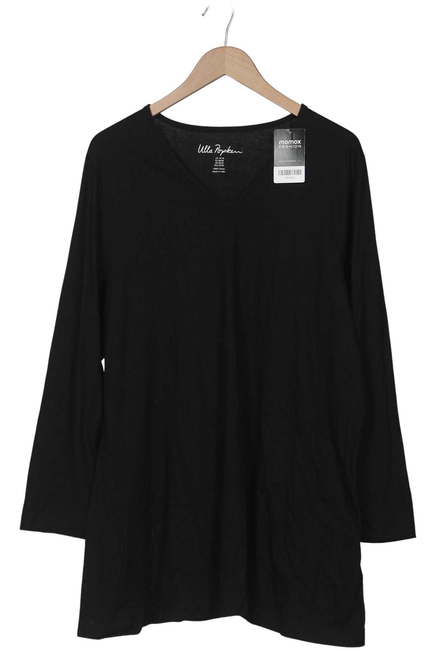 

Ulla Popken Damen Langarmshirt, schwarz, Gr. 46