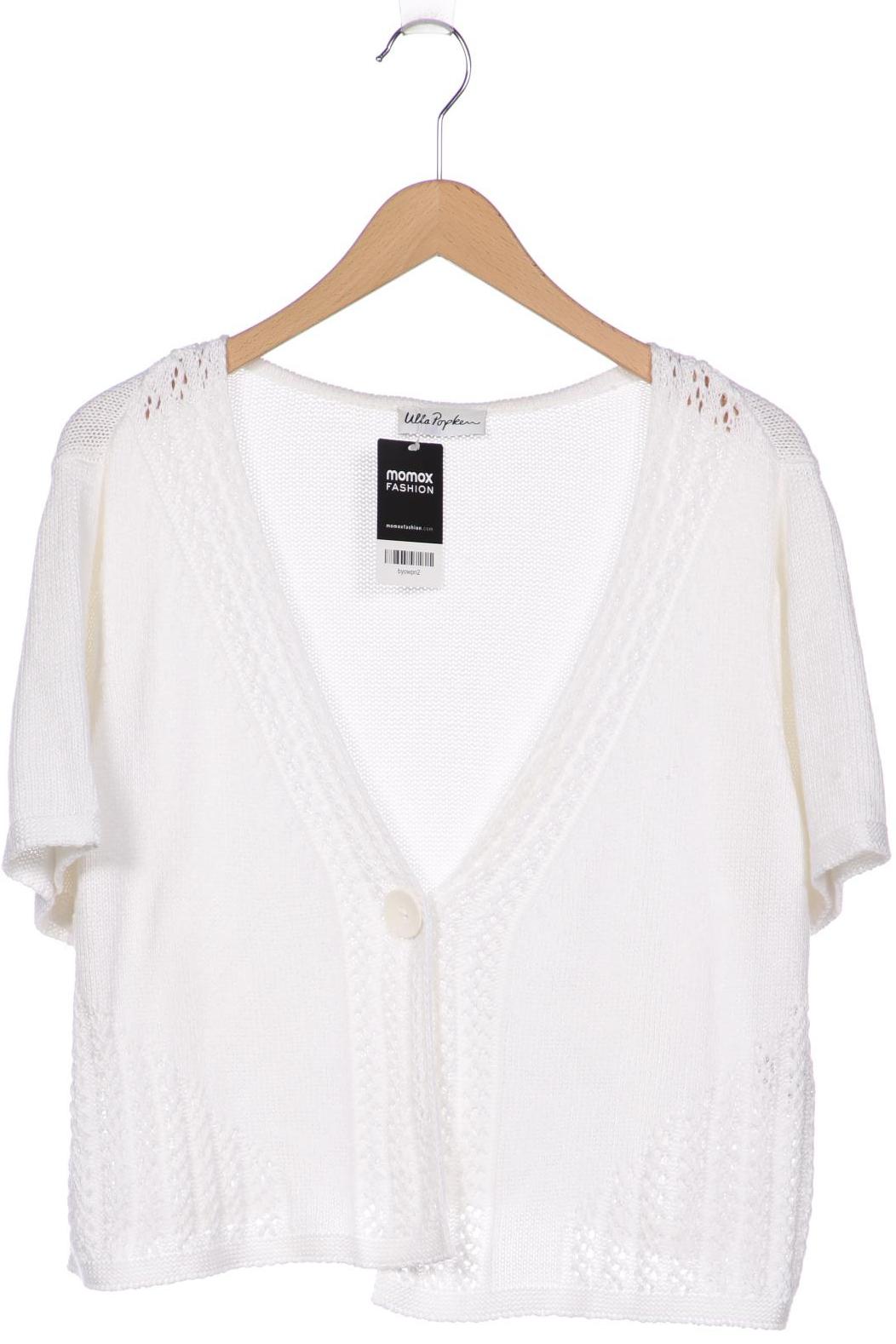 

Ulla Popken Damen Strickjacke, weiß, Gr. 46