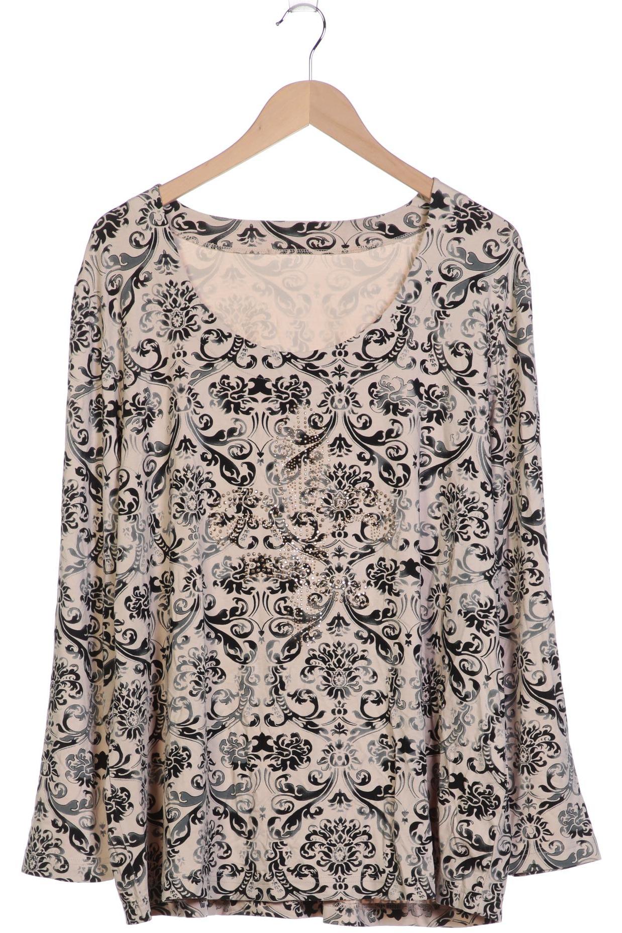 

Ulla Popken Damen Langarmshirt, beige, Gr. 50