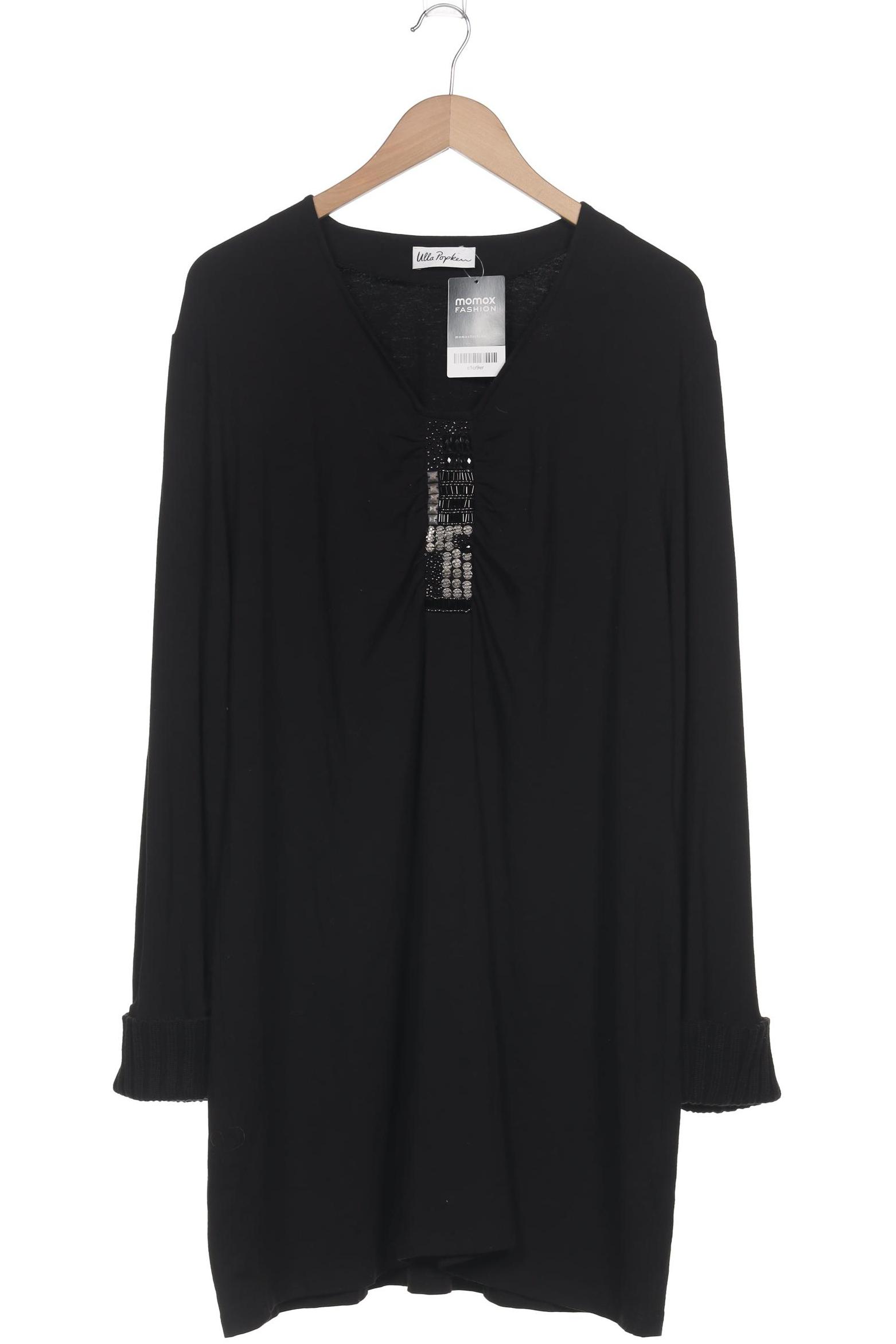 

Ulla Popken Damen Langarmshirt, schwarz, Gr. 46