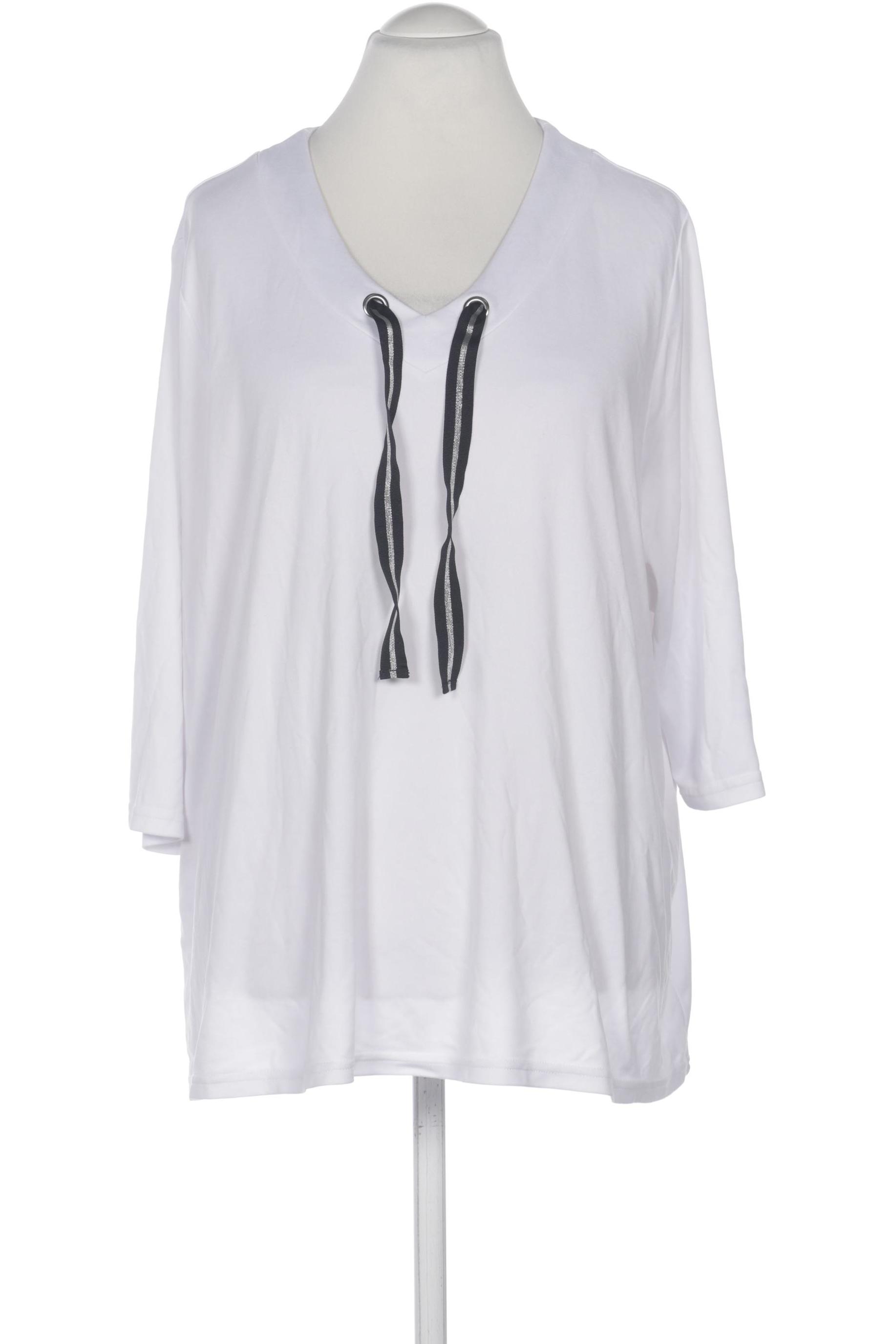 

Ulla Popken Damen Langarmshirt, weiß, Gr. 52