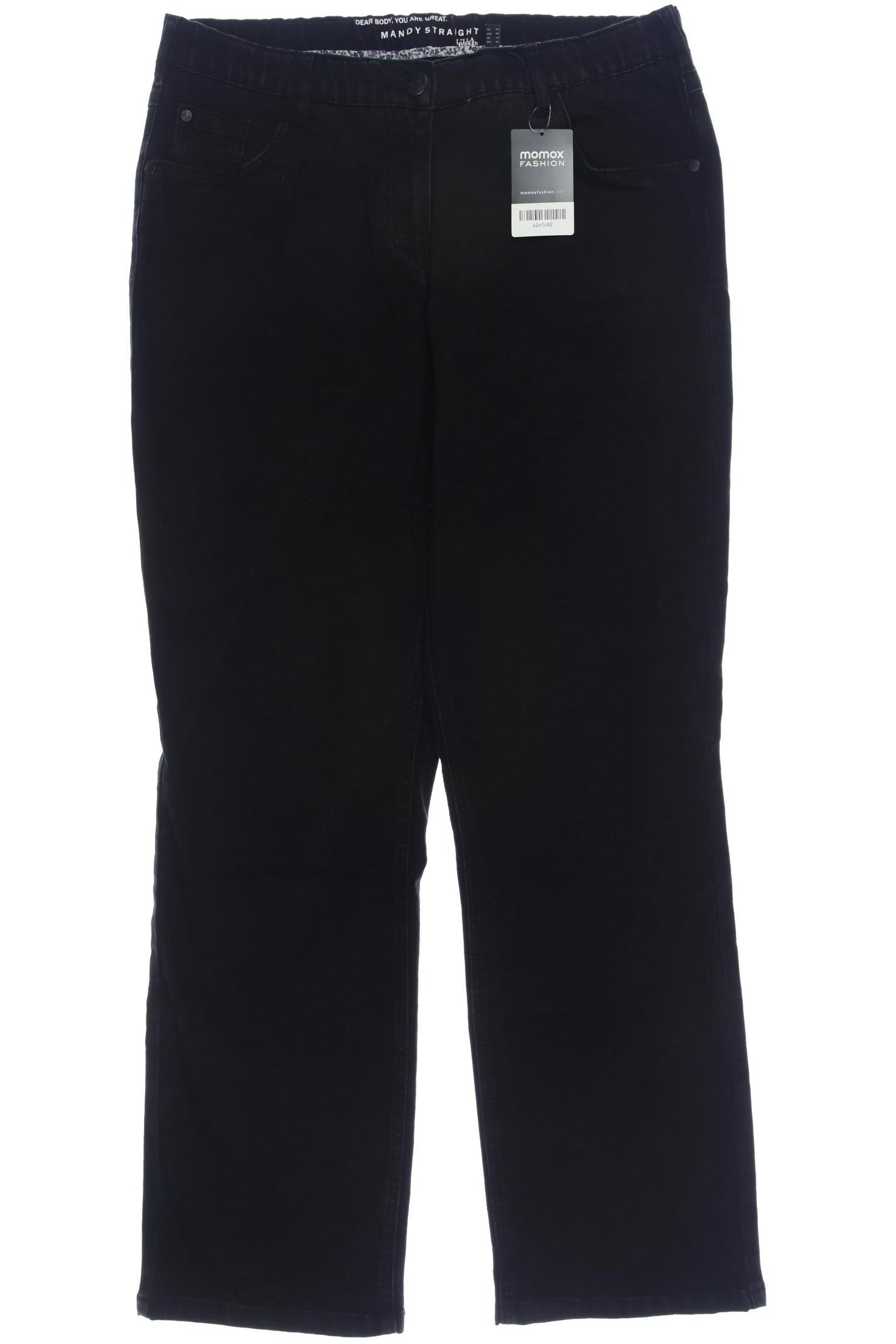 

Ulla Popken Damen Jeans, schwarz, Gr. 22
