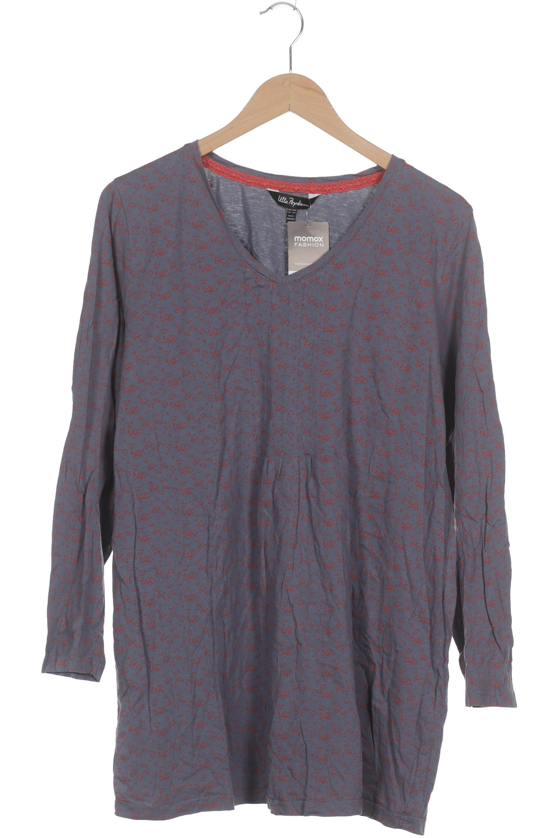 

Ulla Popken Damen Langarmshirt, grau, Gr. 46
