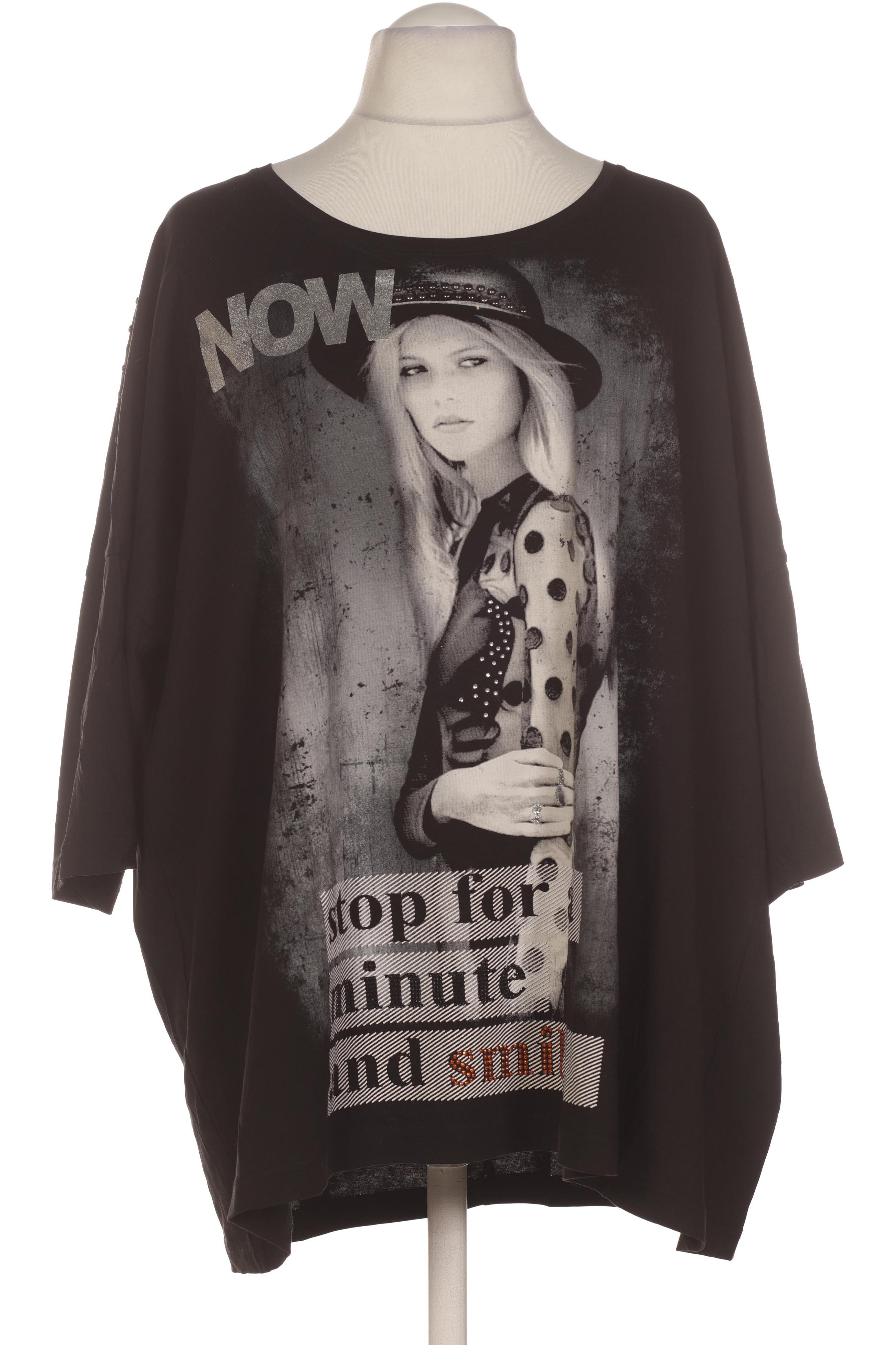 

Ulla Popken Damen T-Shirt, schwarz, Gr. 54