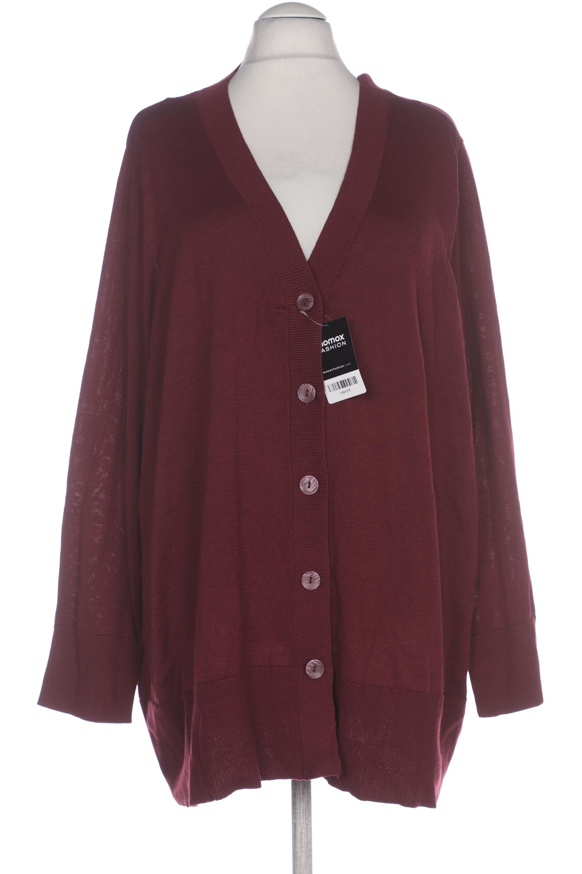 

Ulla Popken Damen Strickjacke, bordeaux, Gr. 52