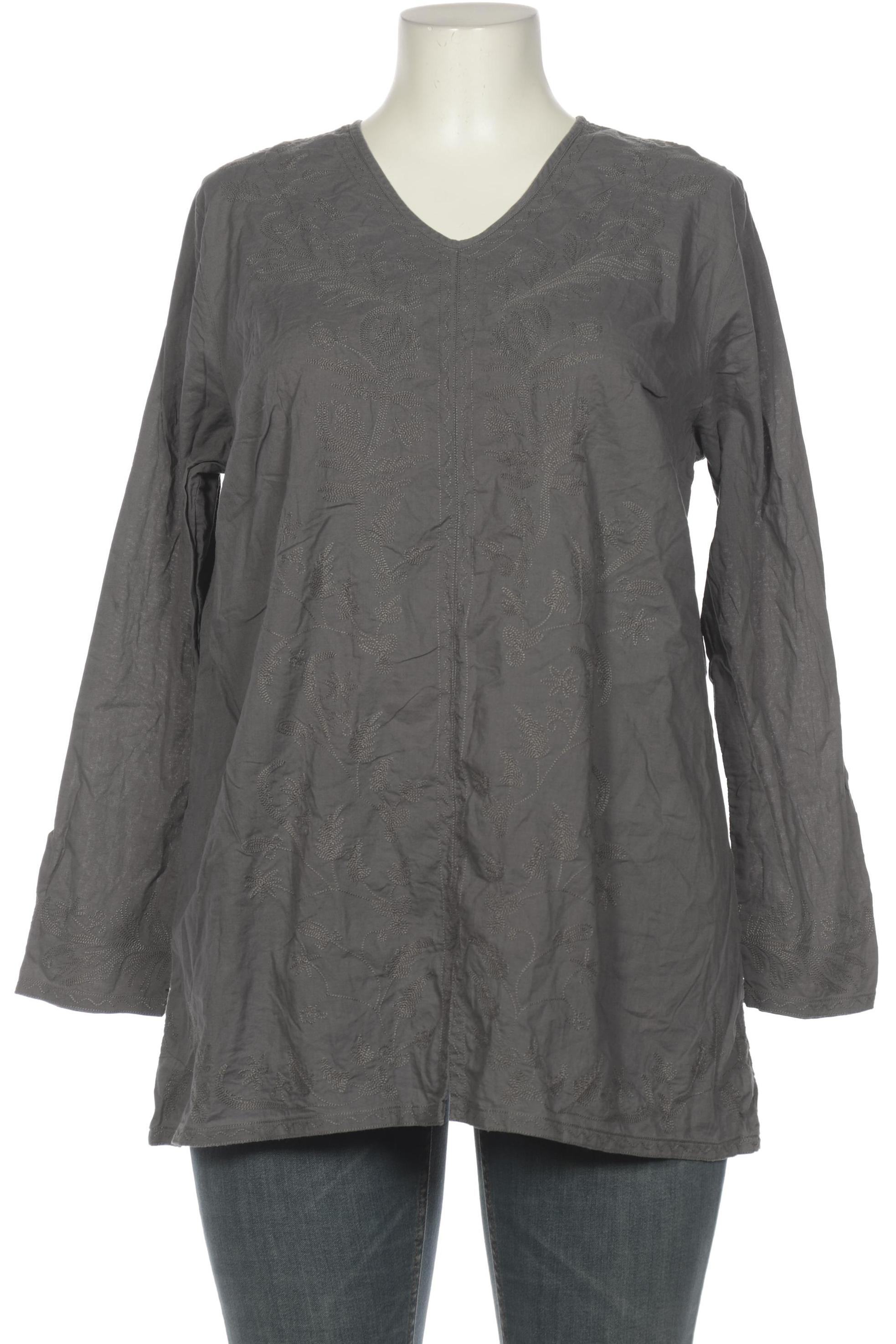 

Ulla Popken Damen Bluse, grau, Gr. 48