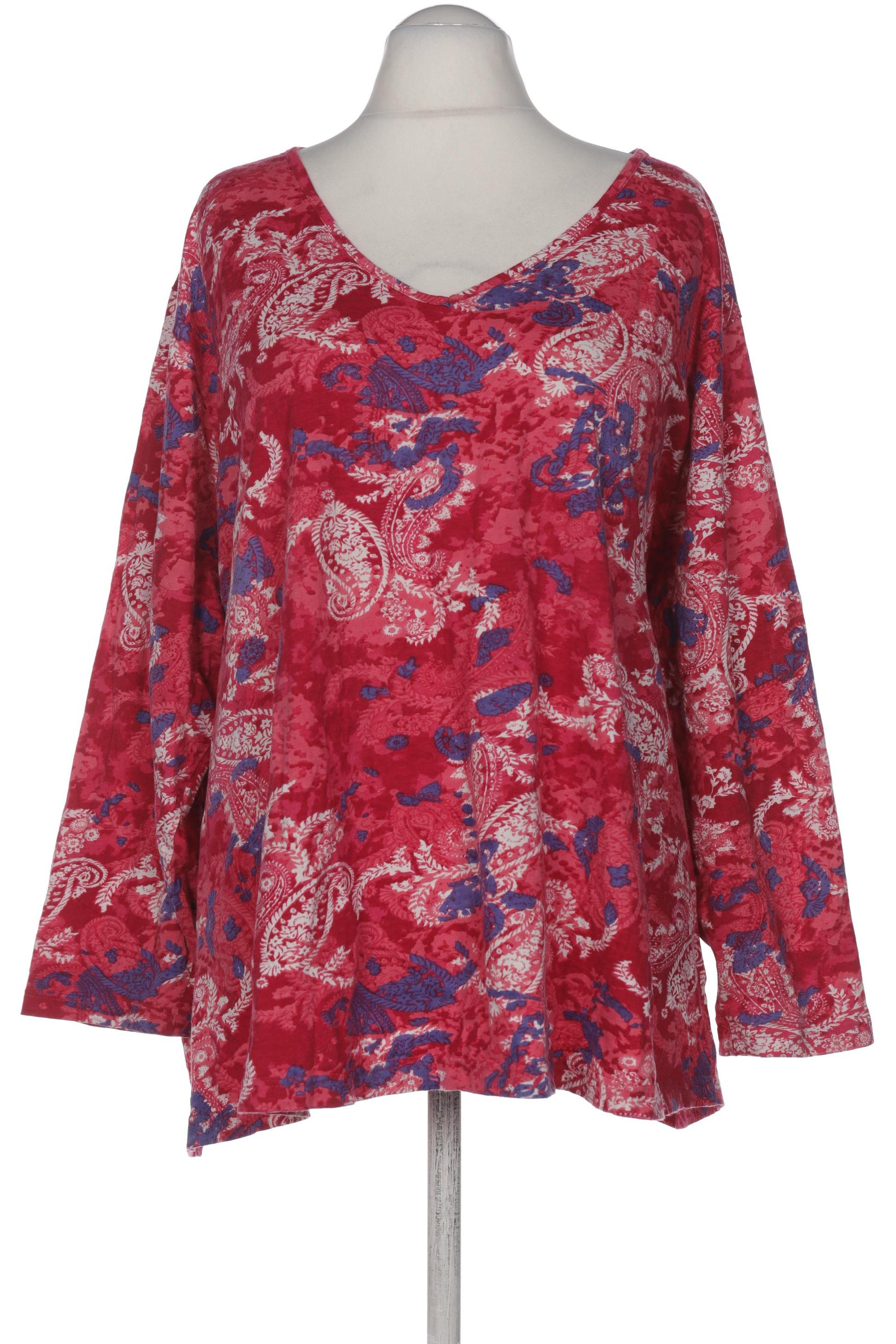 

Ulla Popken Damen Langarmshirt, rot, Gr. 66