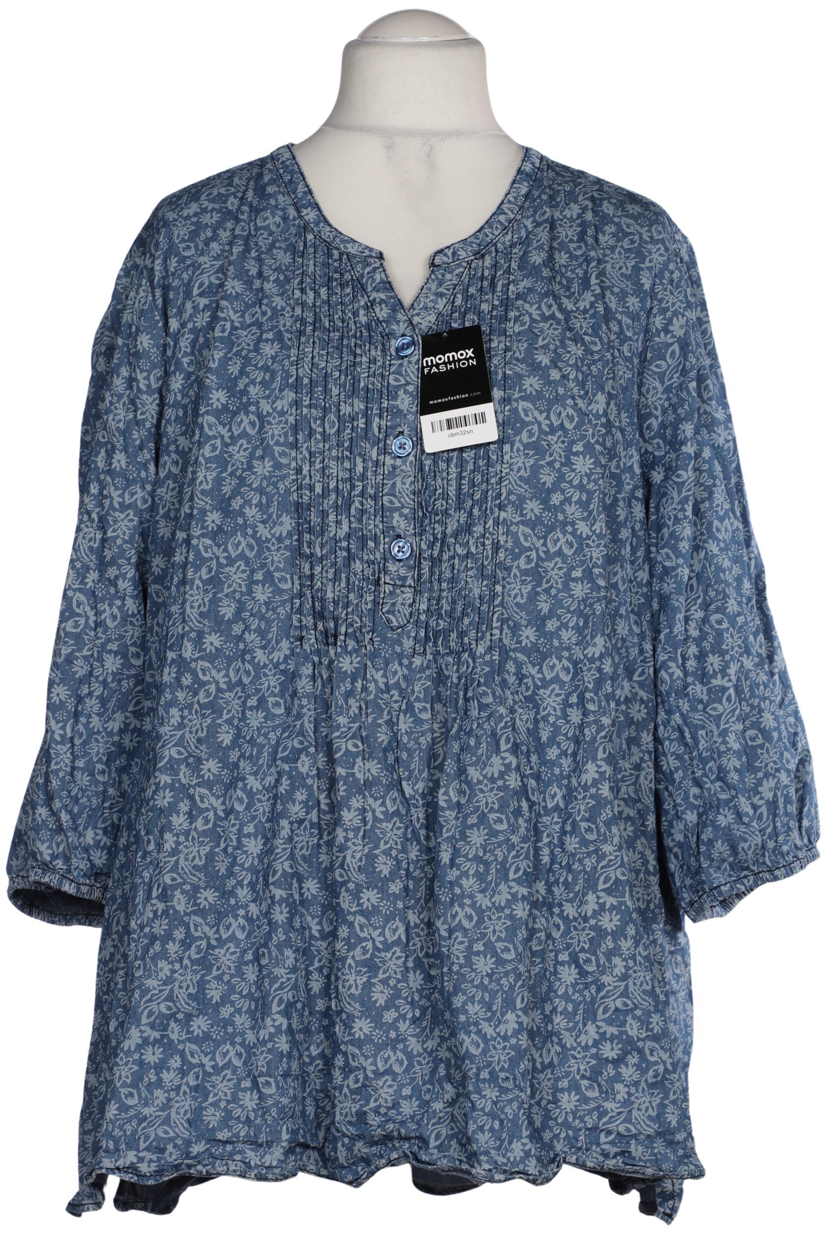 

Ulla Popken Damen Bluse, blau, Gr. 58