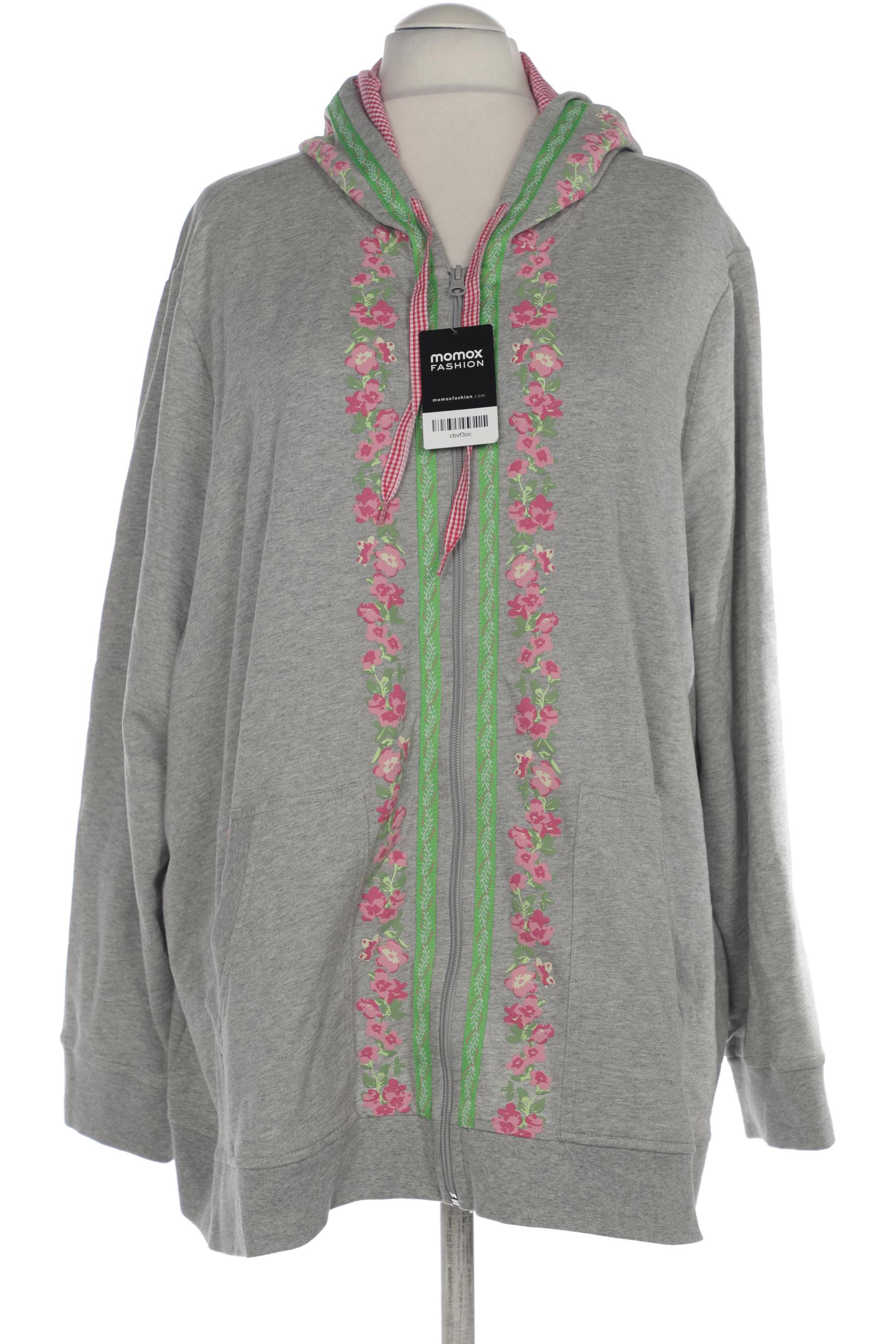 

Ulla Popken Damen Kapuzenpullover, grau, Gr. 58