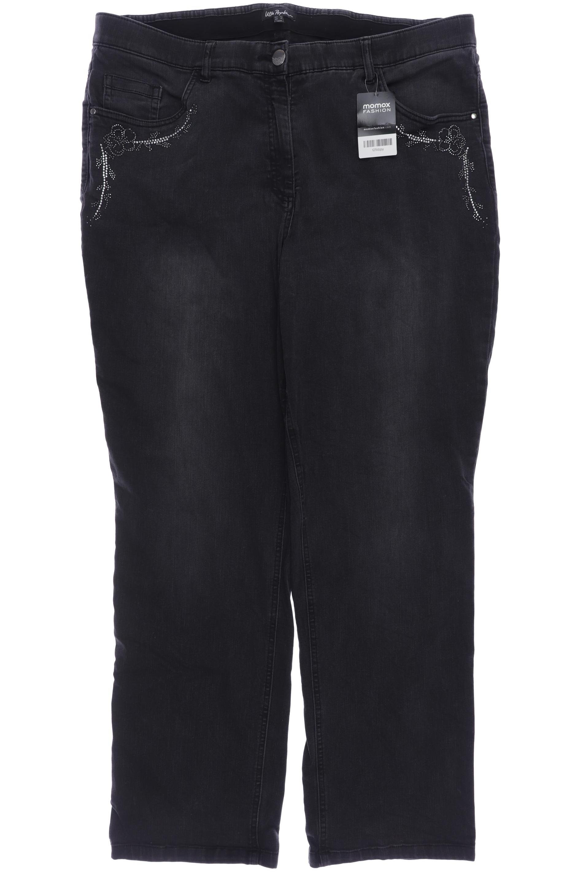 

Ulla Popken Damen Jeans, schwarz, Gr. 50