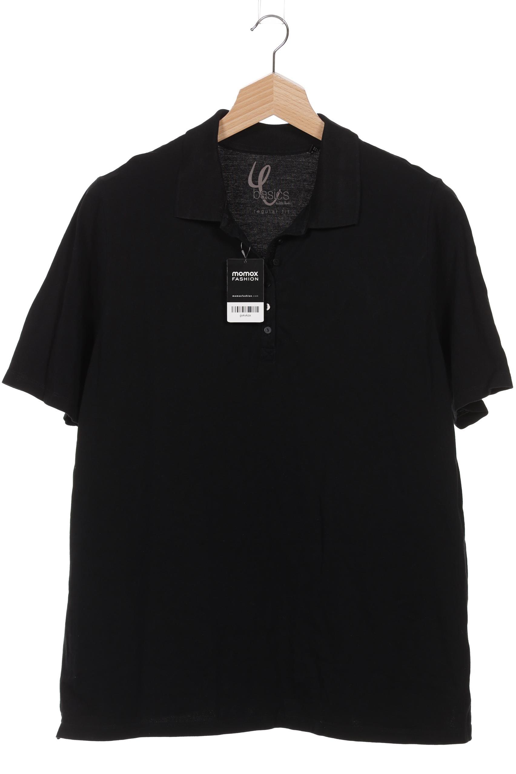 

Ulla Popken Damen Poloshirt, schwarz, Gr. 50