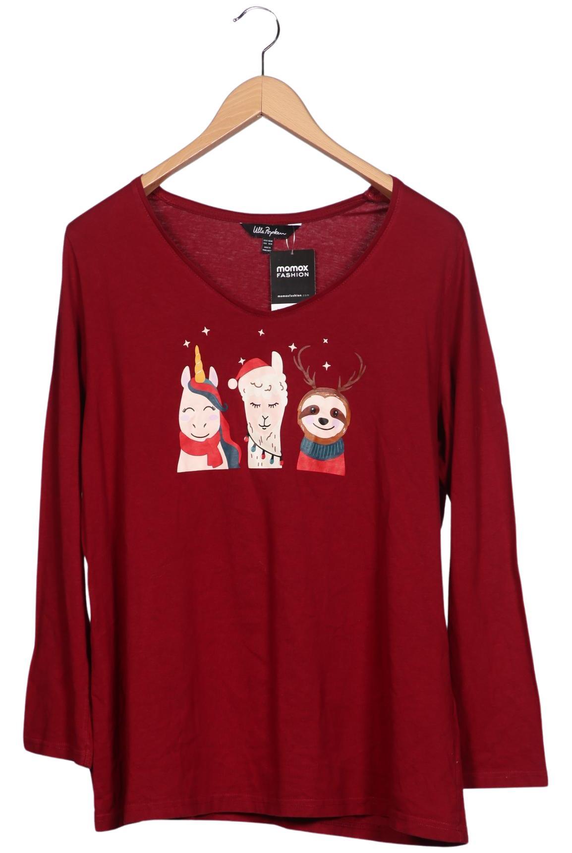 

Ulla Popken Damen Langarmshirt, rot, Gr. 46