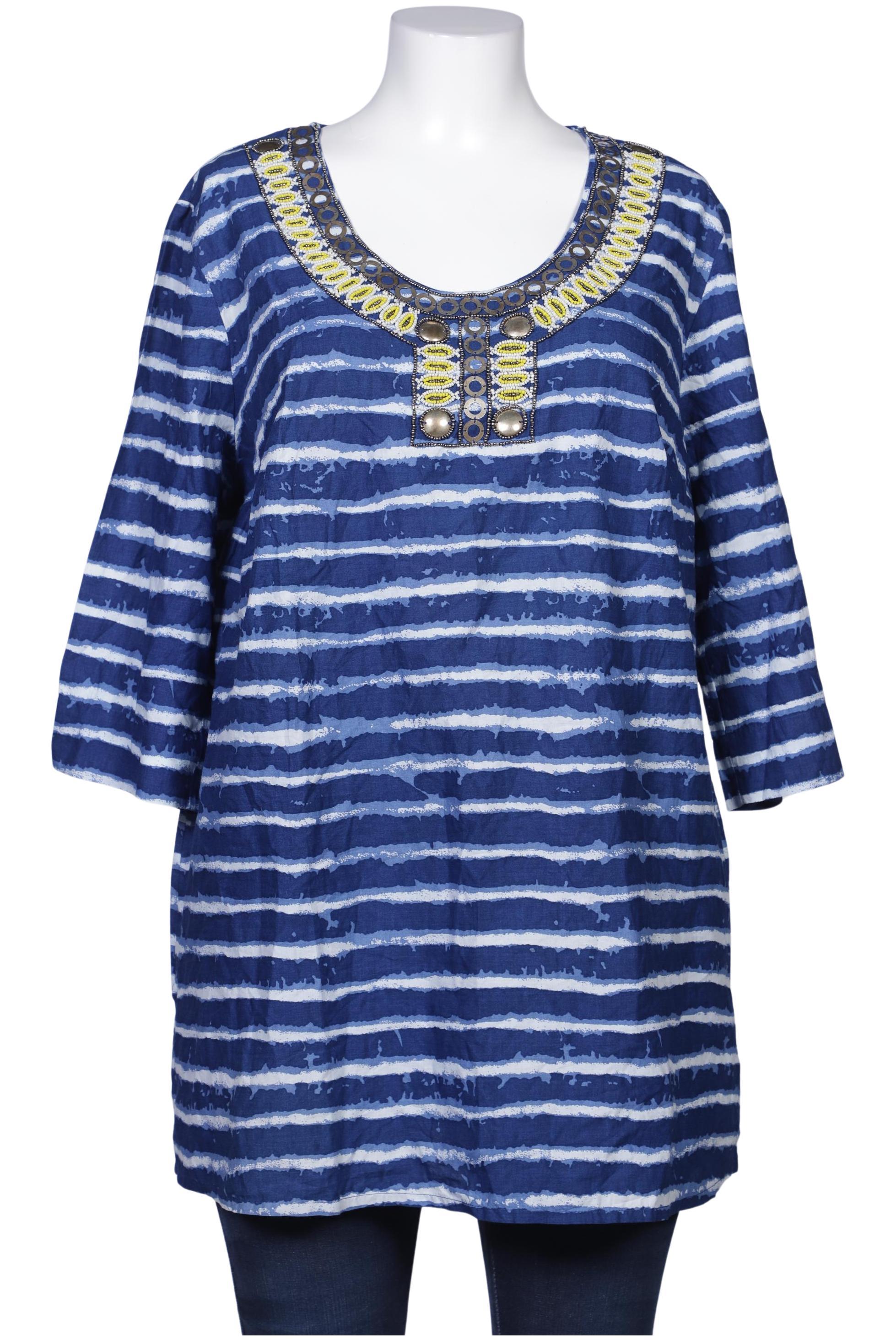 

Ulla Popken Damen Bluse, blau, Gr. 46