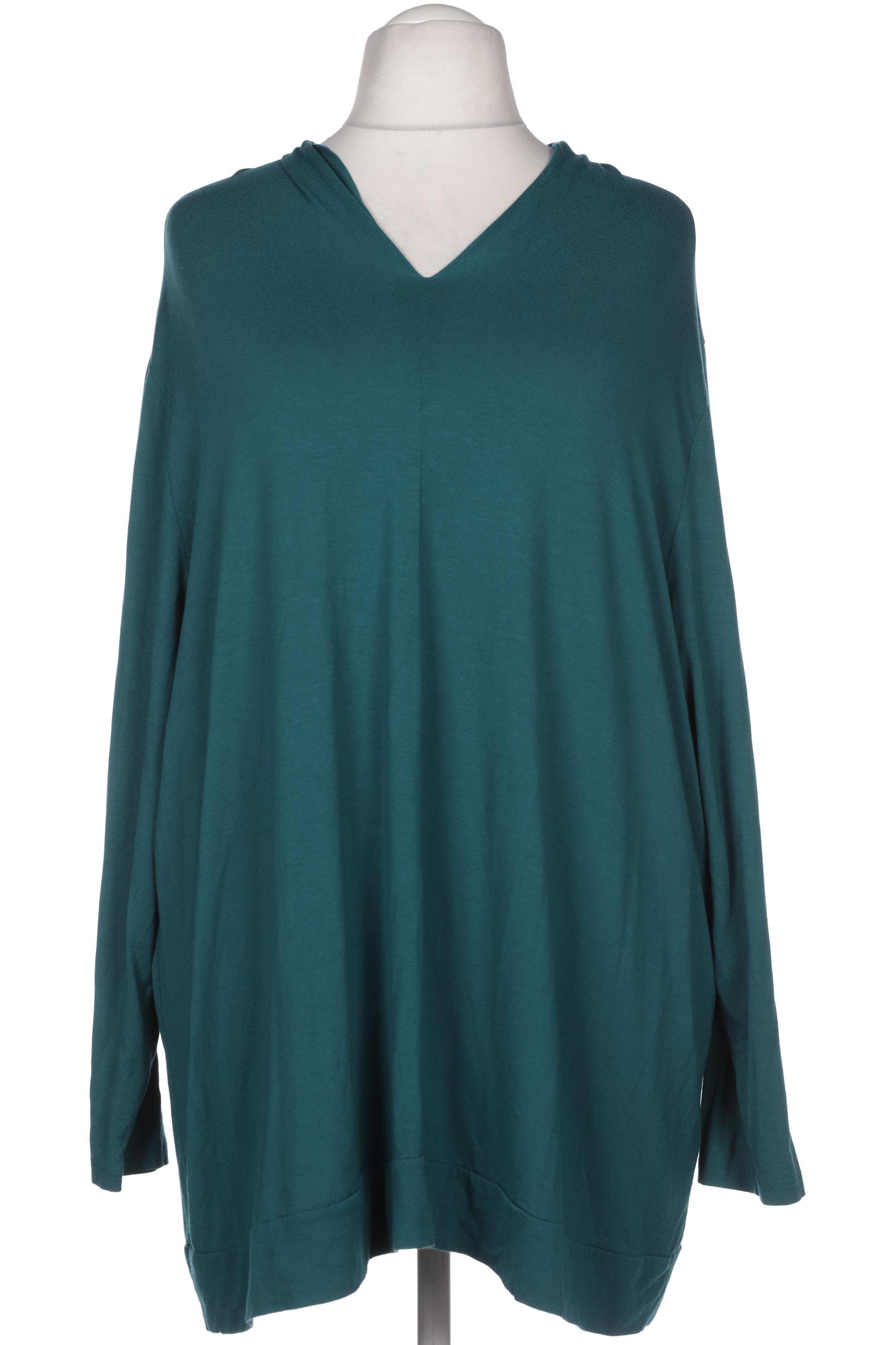 

Ulla Popken Damen Langarmshirt, türkis, Gr. 54