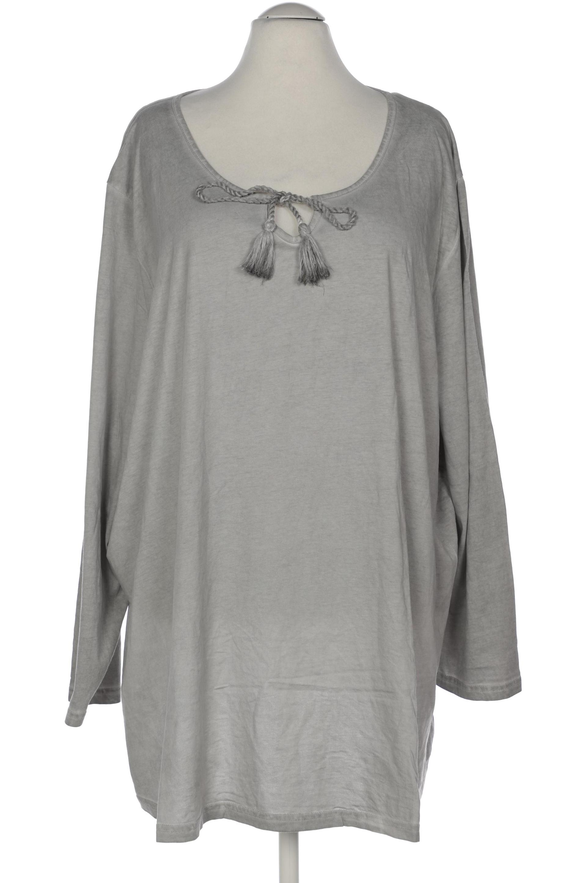 

Ulla Popken Damen Langarmshirt, grau, Gr. 58