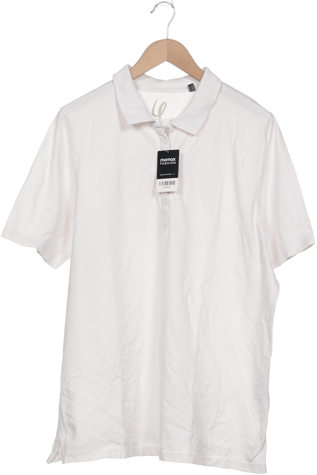 

Ulla Popken Damen Poloshirt, weiß, Gr. 46