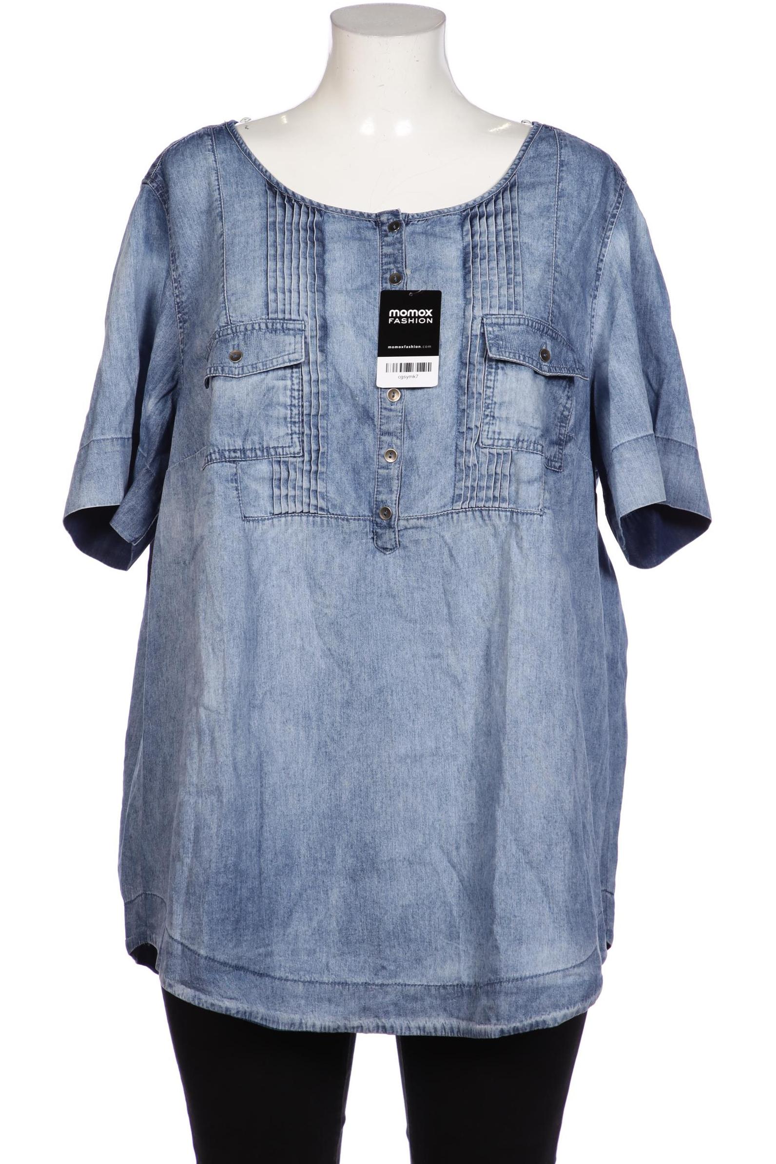 

Ulla Popken Damen Bluse, blau, Gr. 50