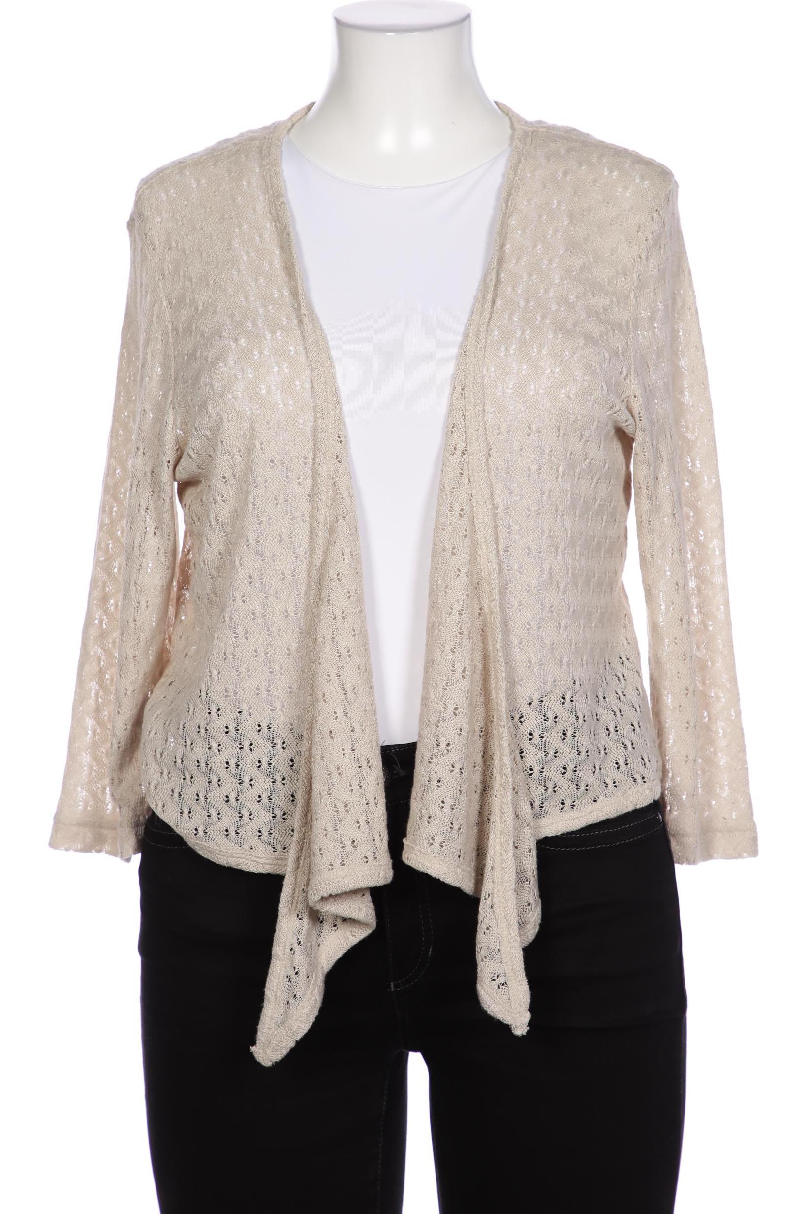 

Ulla Popken Damen Strickjacke, beige, Gr. 46