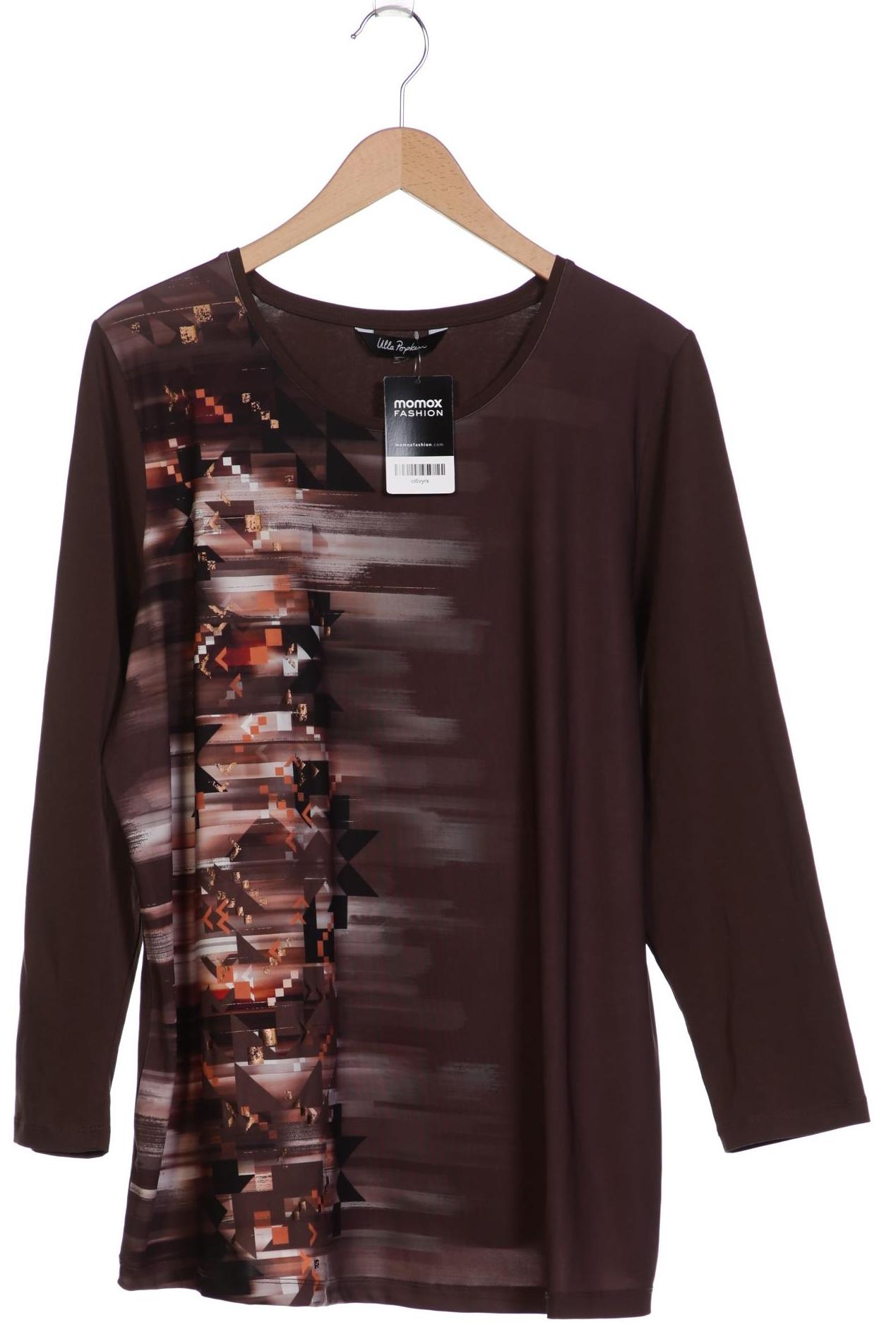 

Ulla Popken Damen Langarmshirt, braun, Gr. 48