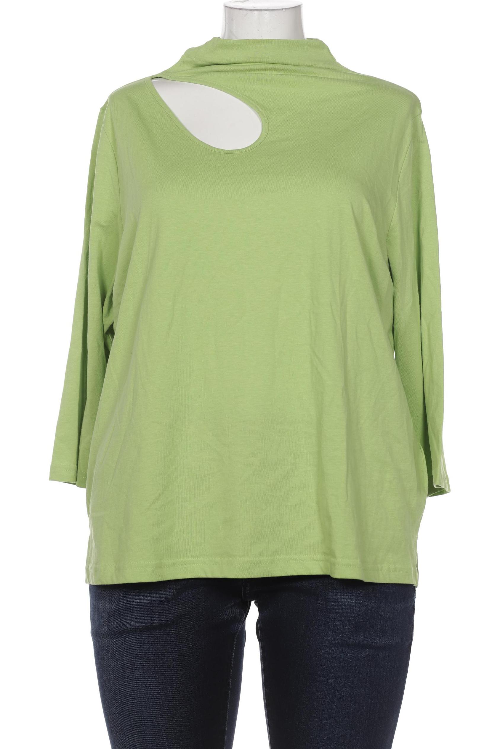 

Ulla Popken Damen Langarmshirt, hellgrün, Gr. 46