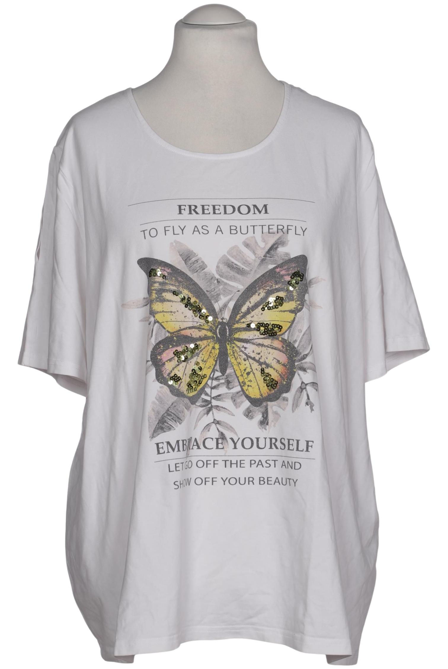 

Ulla Popken Damen T-Shirt, weiß, Gr. 54