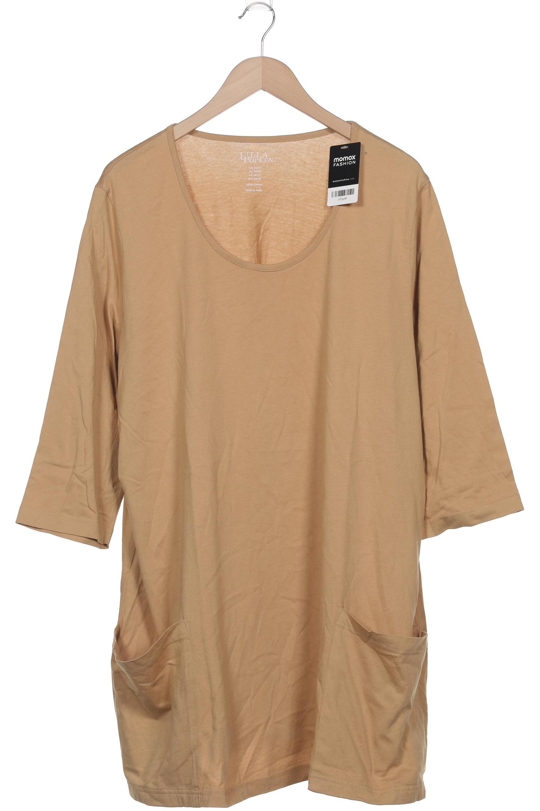 

Ulla Popken Damen Langarmshirt, beige, Gr. 50