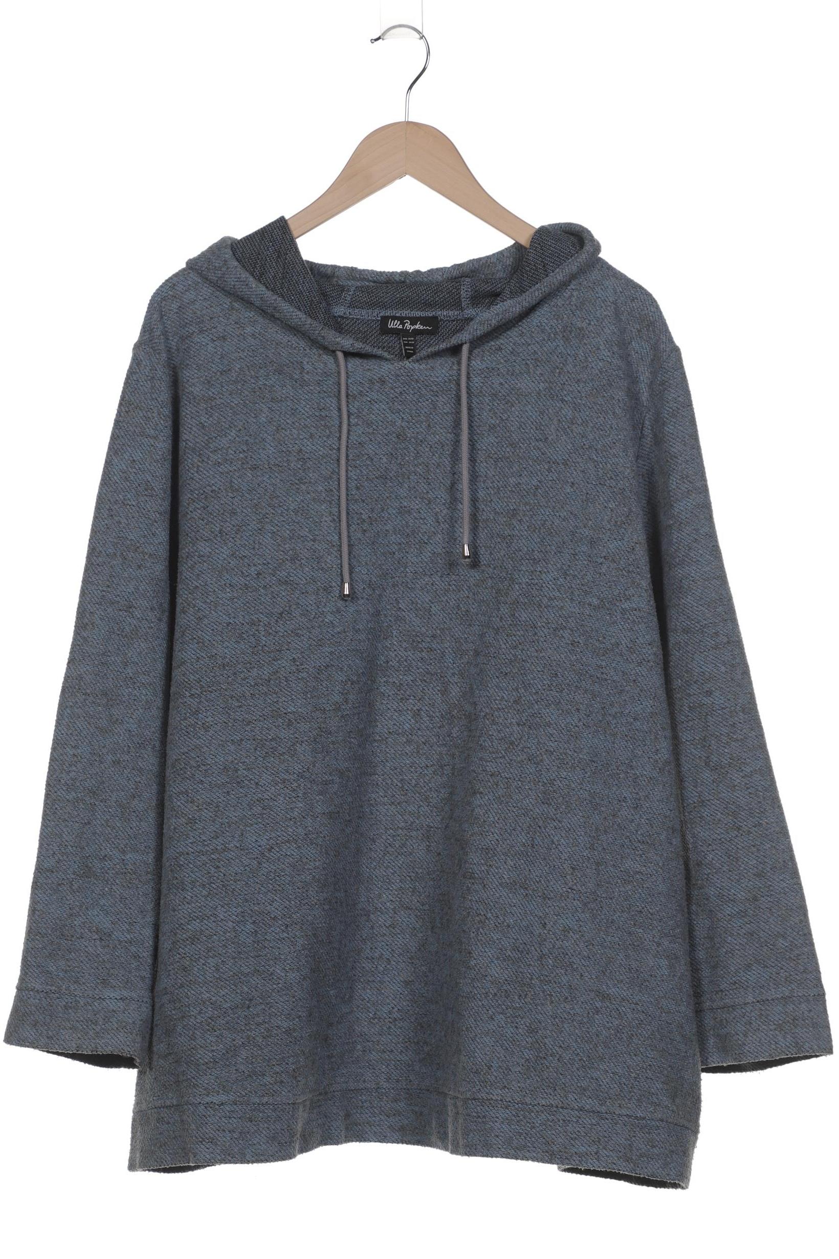 

Ulla Popken Damen Kapuzenpullover, blau, Gr. 54