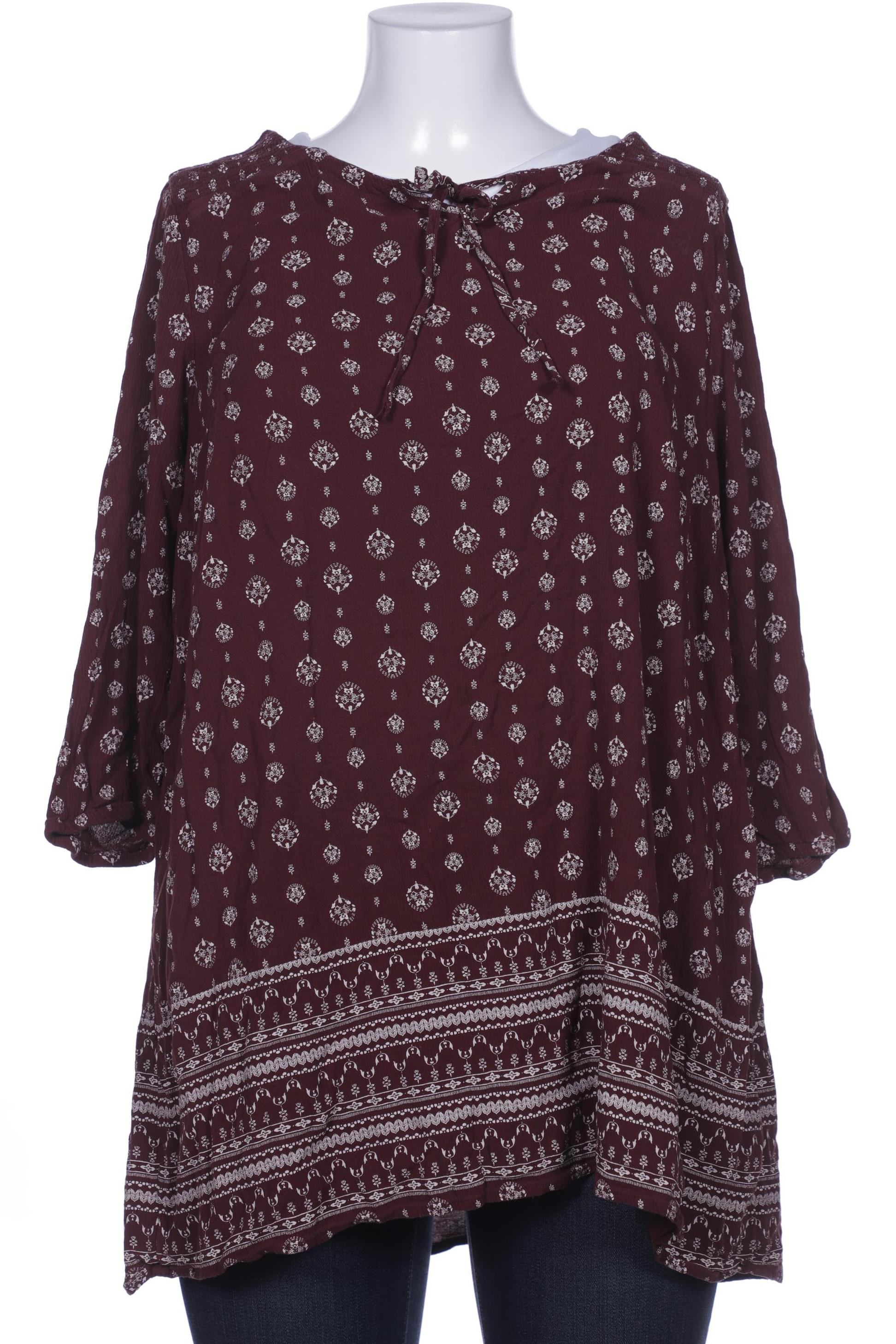 

Ulla Popken Damen Bluse, bordeaux, Gr. 46