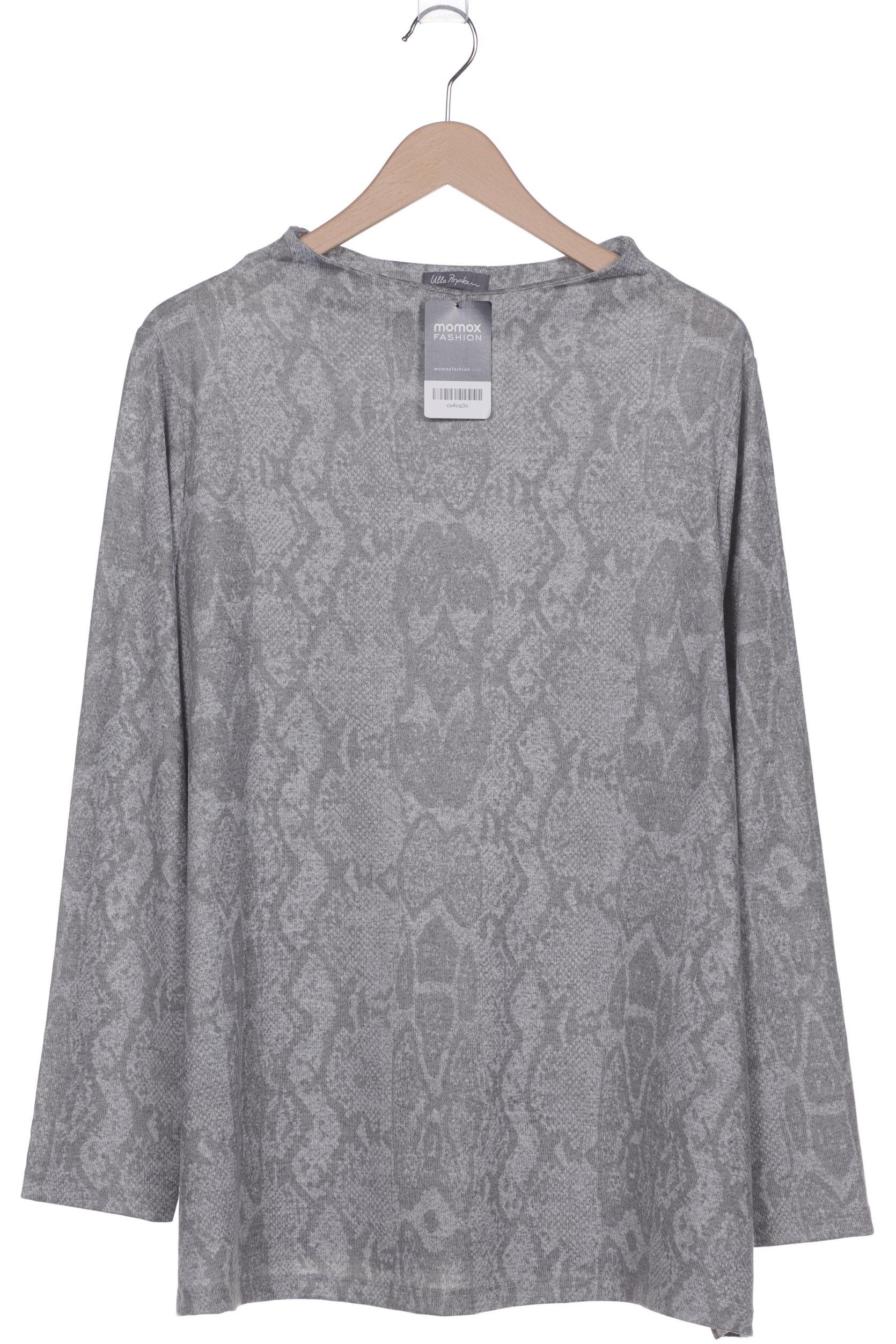 

Ulla Popken Damen Langarmshirt, grau, Gr. 56