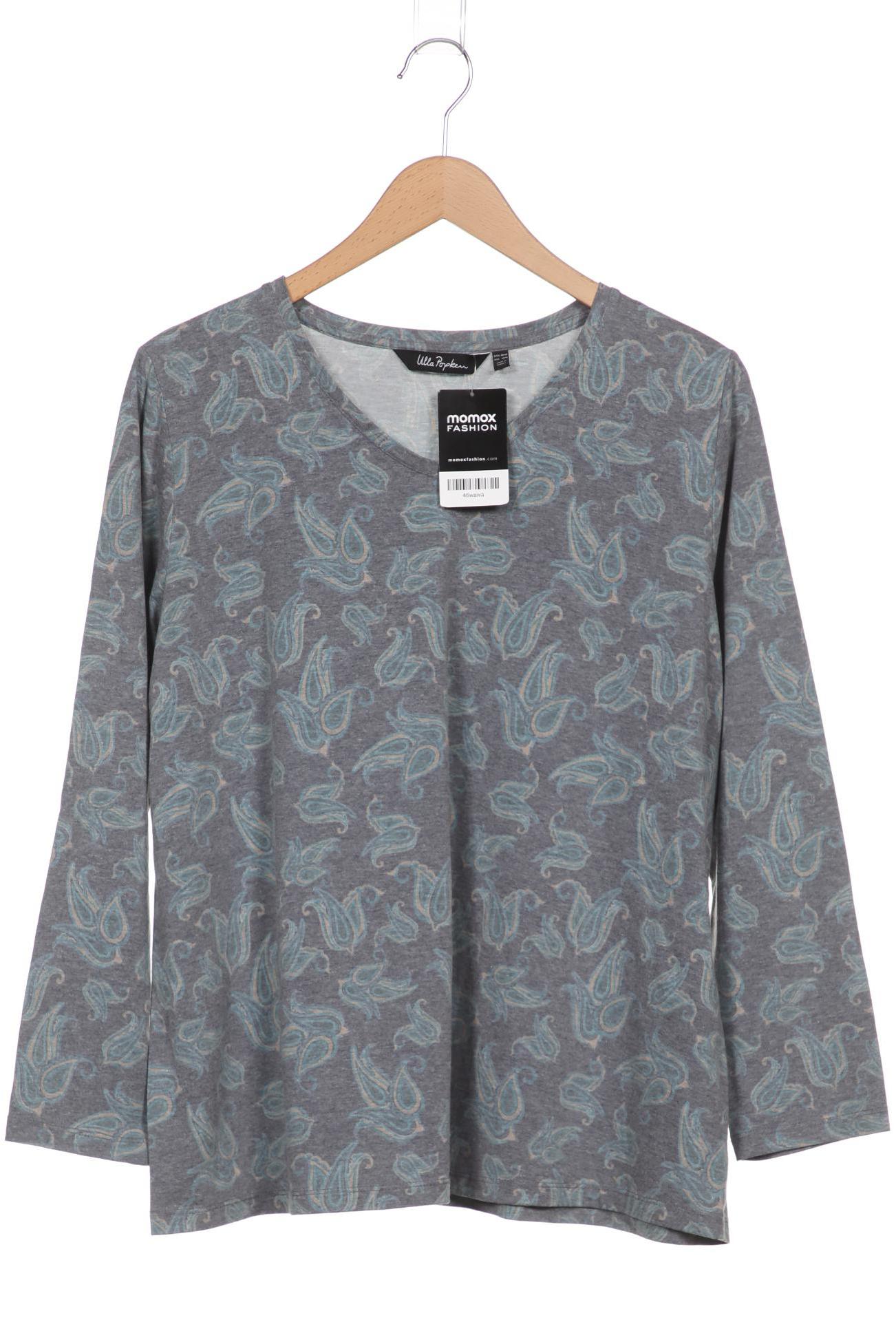 

Ulla Popken Damen Langarmshirt, grau, Gr. 46