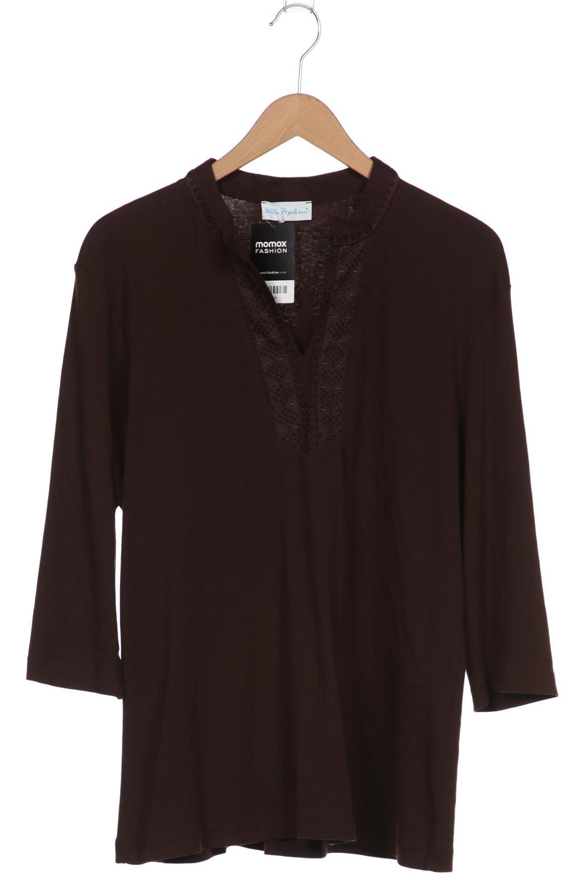 

Ulla Popken Damen Langarmshirt, braun, Gr. 46