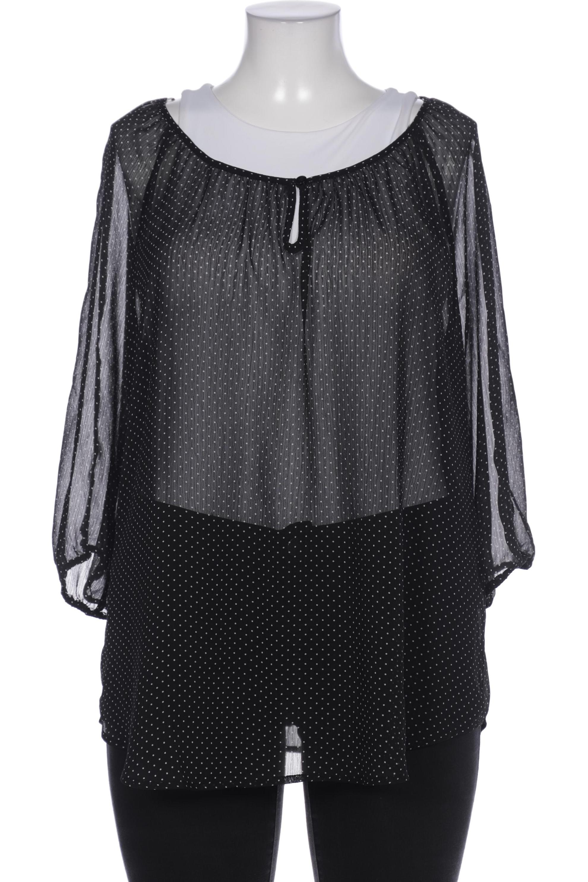 

Ulla Popken Damen Bluse, schwarz, Gr. 46