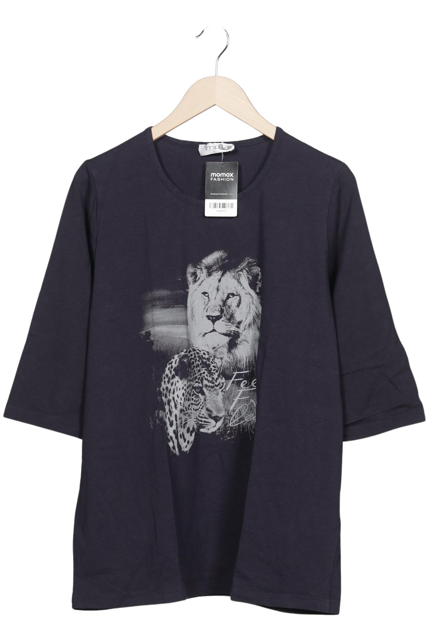 

Ulla Popken Damen Langarmshirt, marineblau, Gr. 46